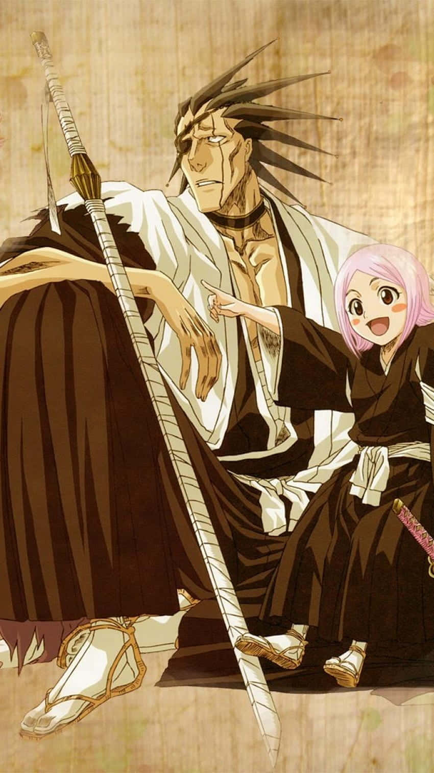 Kenpachi Zaraki, samurai, sword, HD Phone Wallpaper