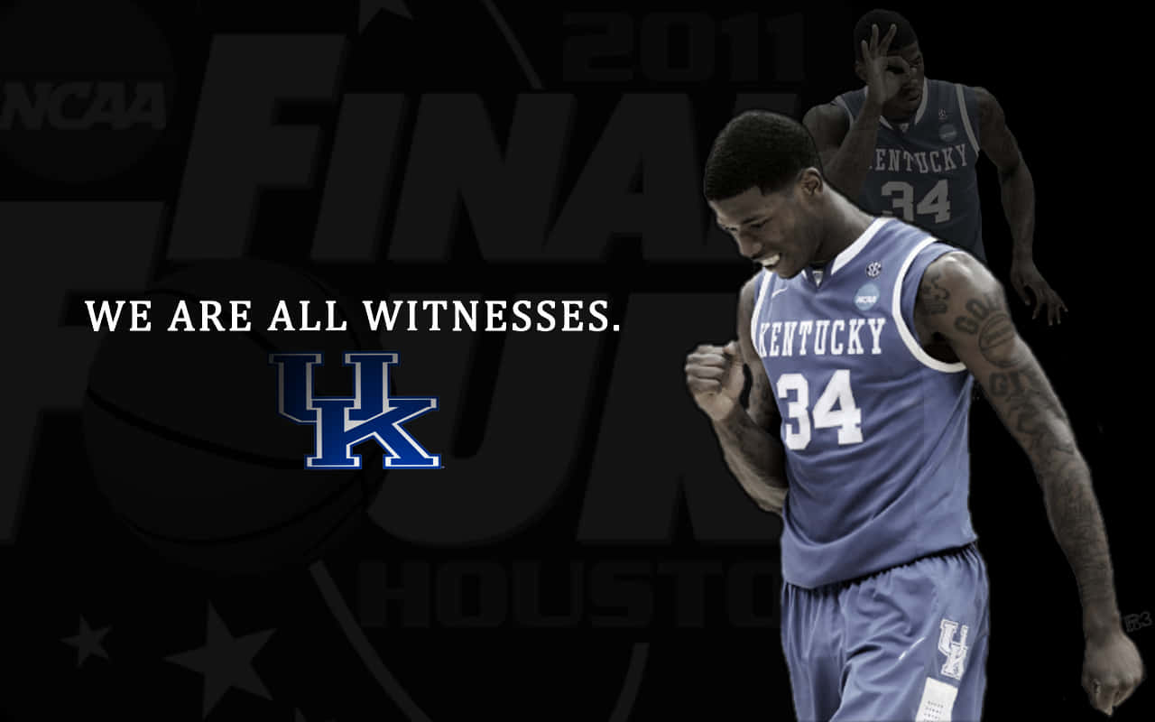 Kentucky Basketball, blue jersey, number 34, HD Desktop Wallpaper