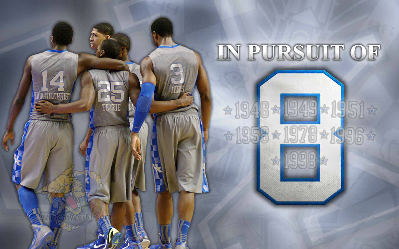 Kentucky Basketball, gray and blue jerseys, number 8, HD Desktop Wallpaper