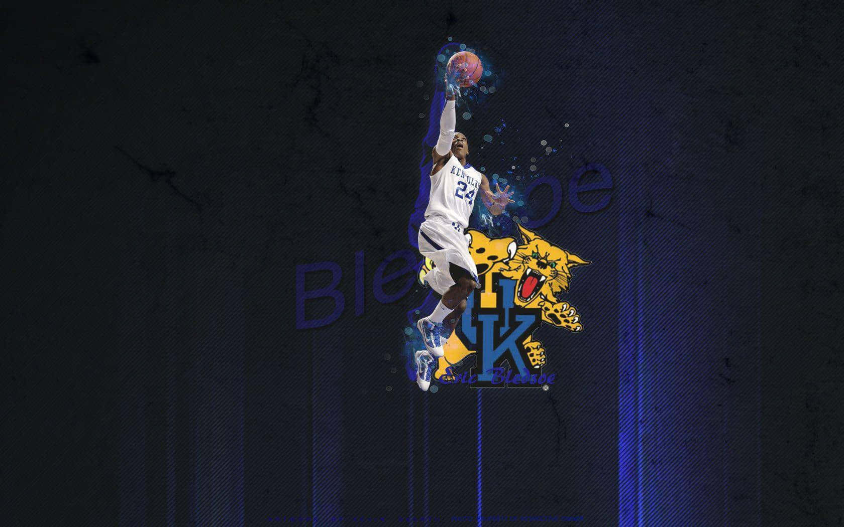 Kentucky Basketball, white jersey, jaguar logo, HD Desktop Wallpaper