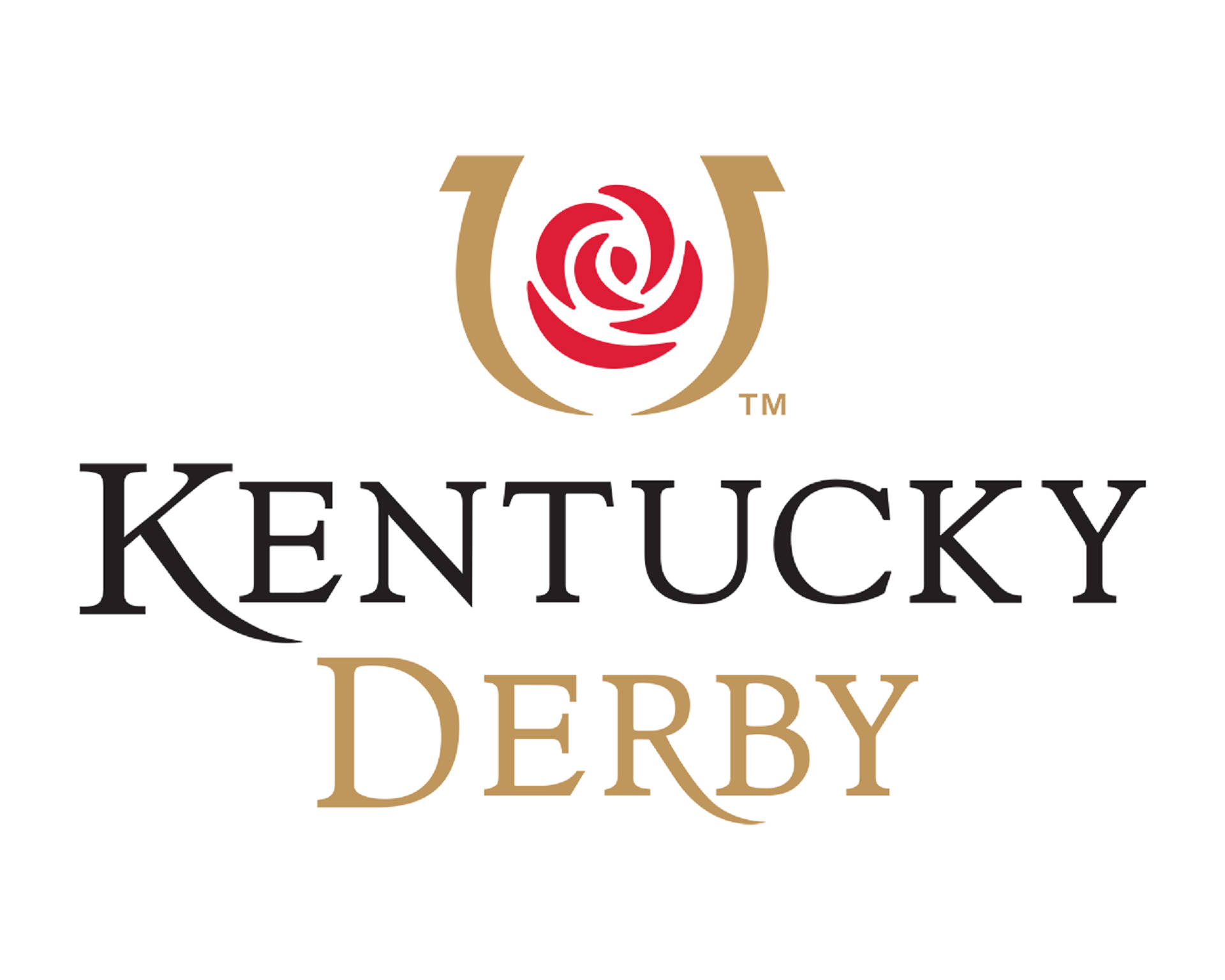 Kentucky Derby, red rose, gold horseshoe, Full HD Desktop Wallpaper