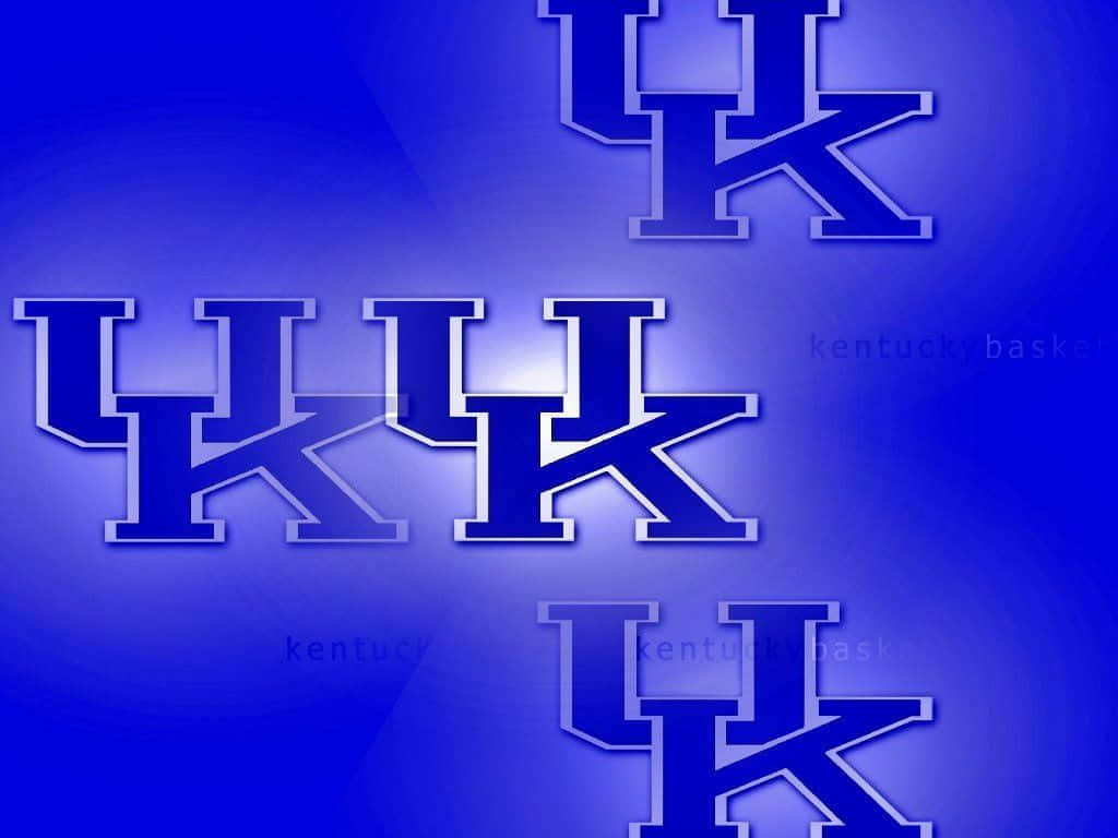 Kentucky Wildcats, UK Pattern, blue, SD Desktop Wallpaper