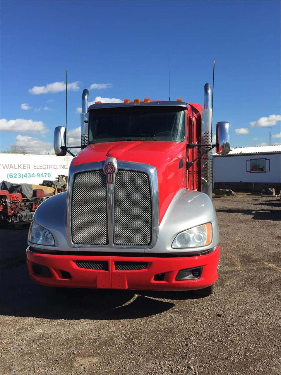 Kenworth T660, red, silver, HD Phone Wallpaper