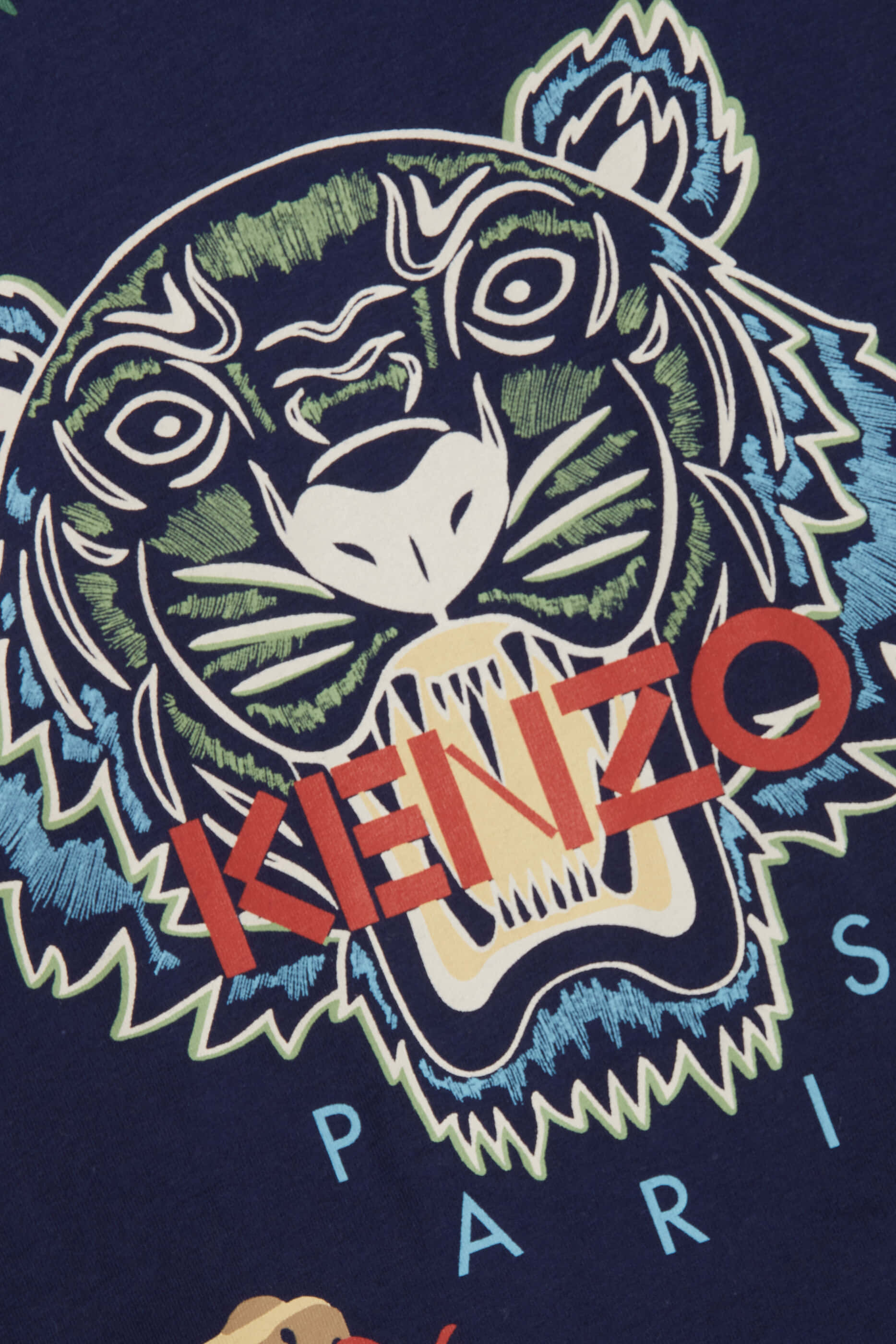 Kenzo, tiger head, red KENZO text, 2K Phone Wallpaper
