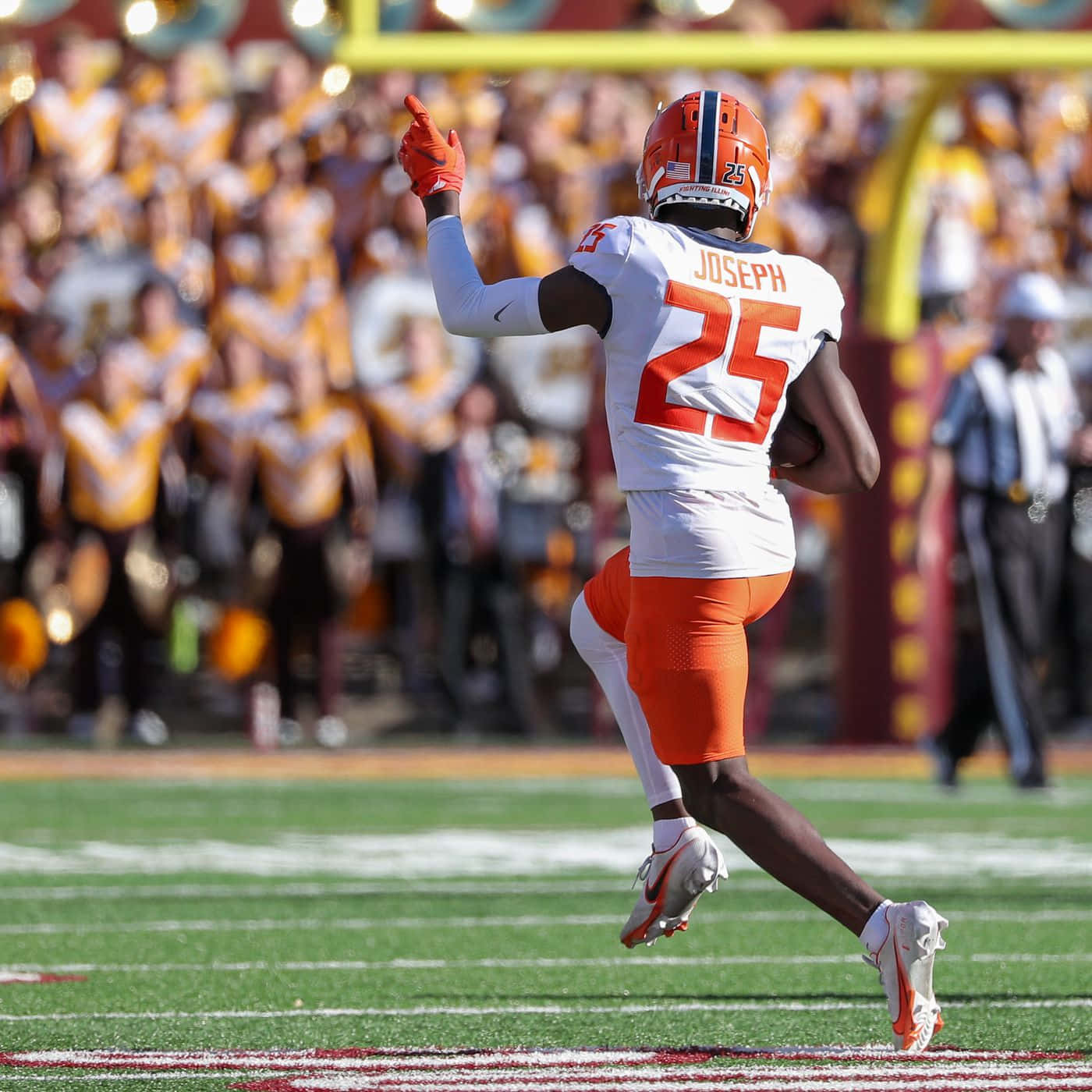 Kerby Joseph, number 25, orange and white gear, HD Desktop Wallpaper