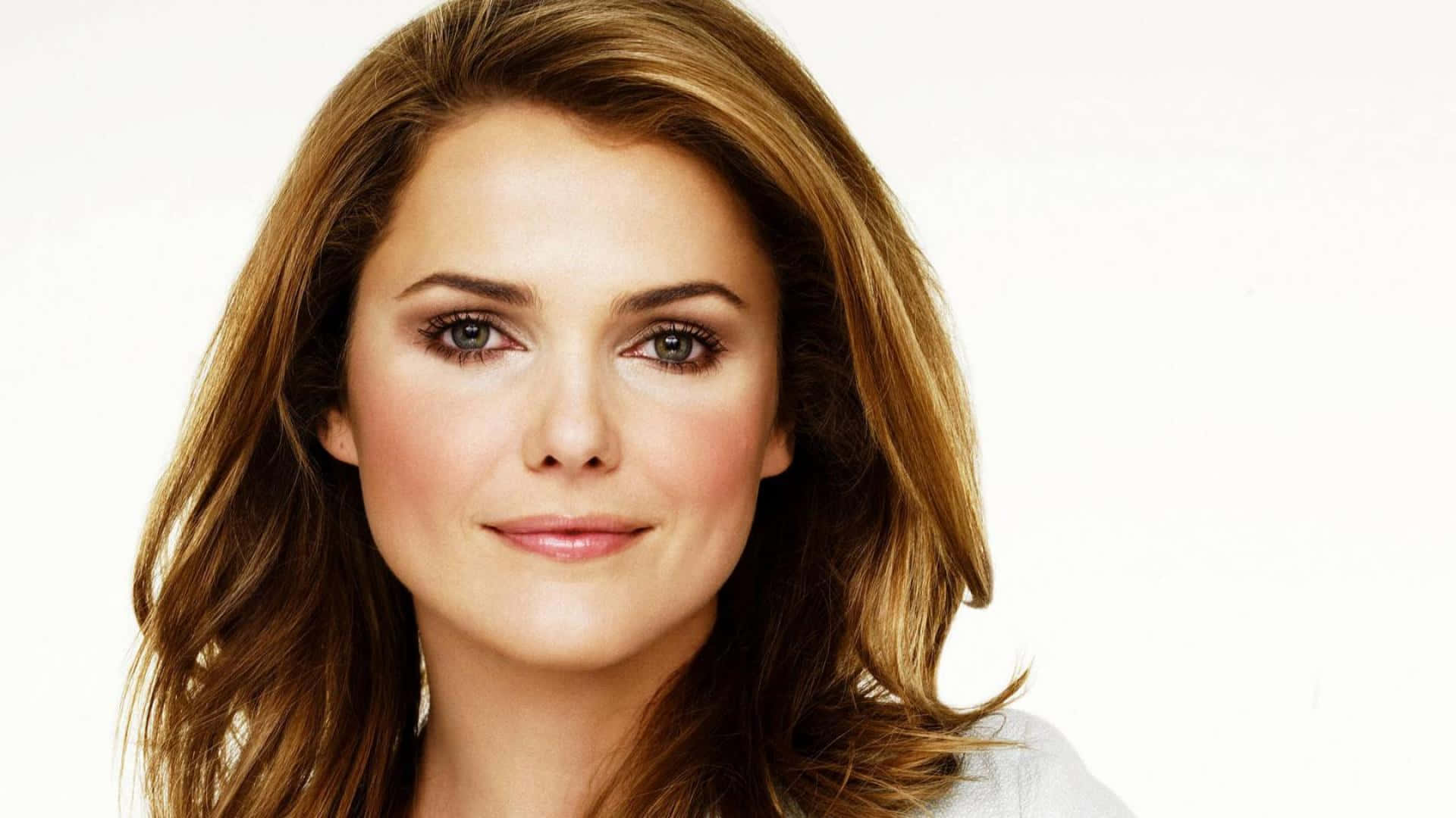 Keri Russell, wavy brown hair, soft smile, Full HD Desktop Wallpaper