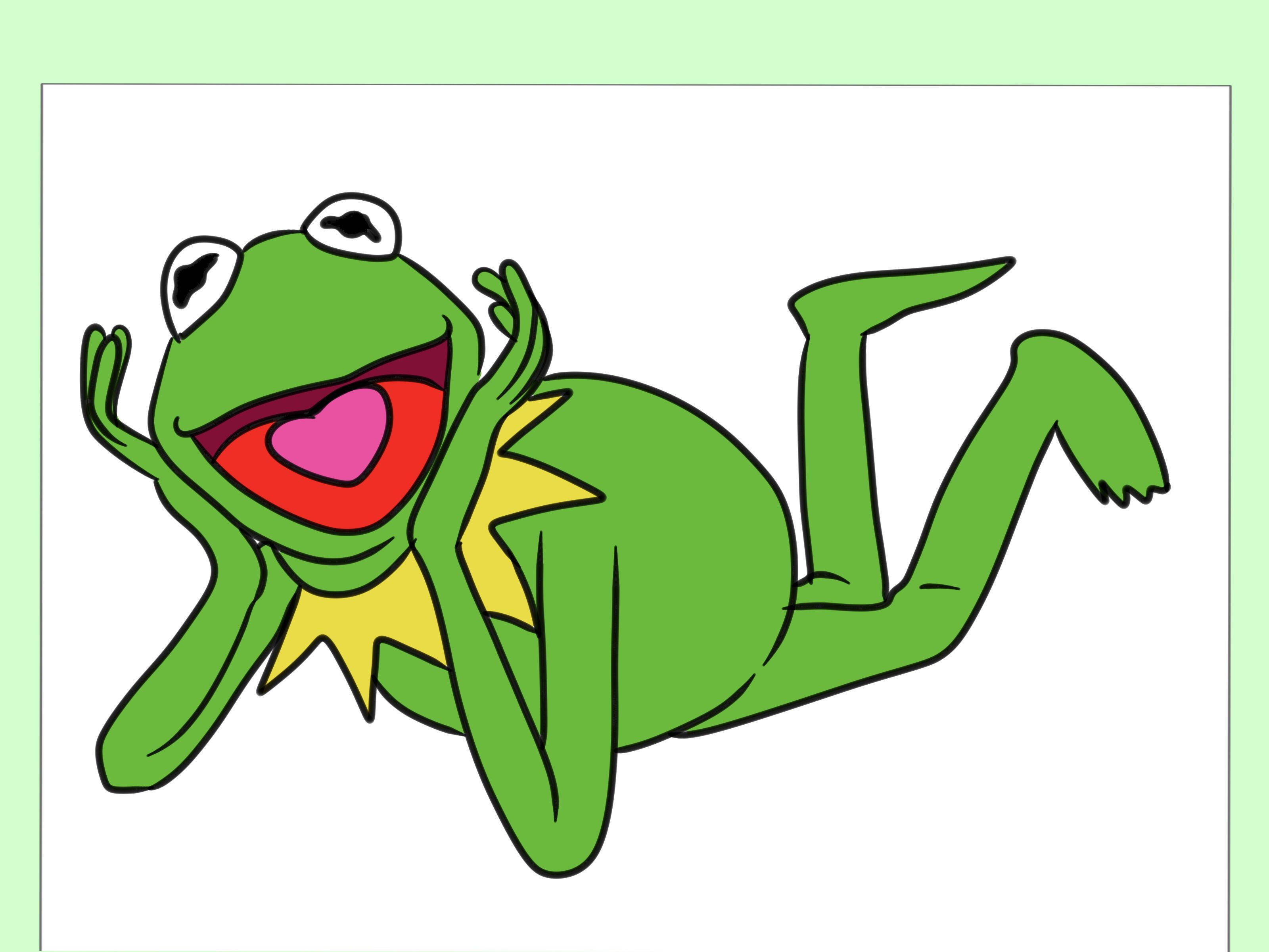 Kermit The Frog, green frog, yellow collar, 2K Desktop Wallpaper