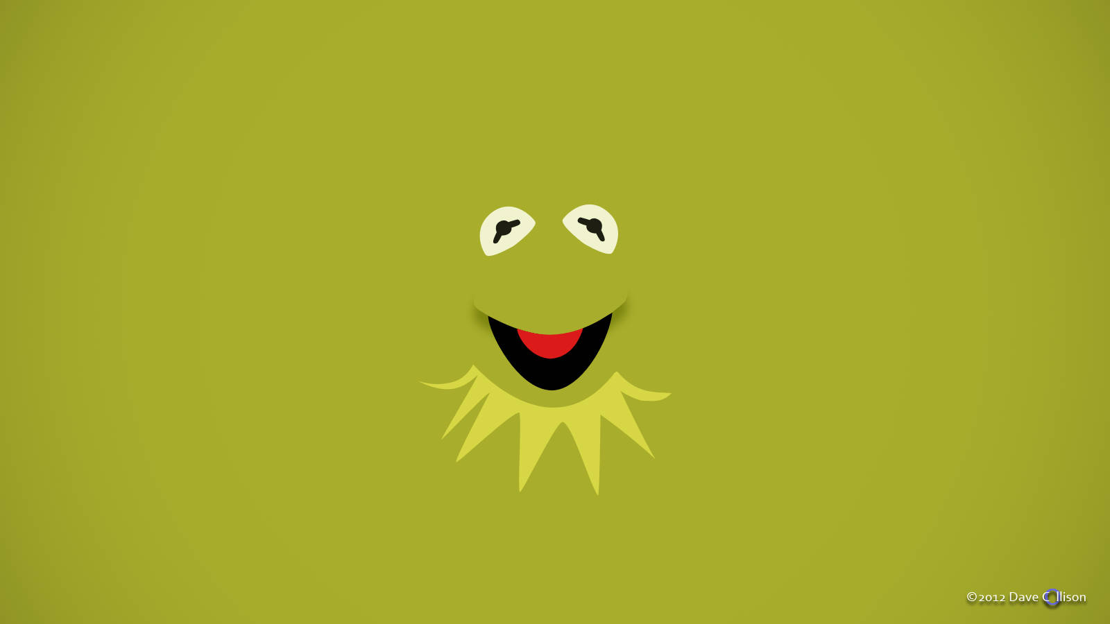 Kermit The Frog, green frog face, white eyes, HD Desktop Wallpaper