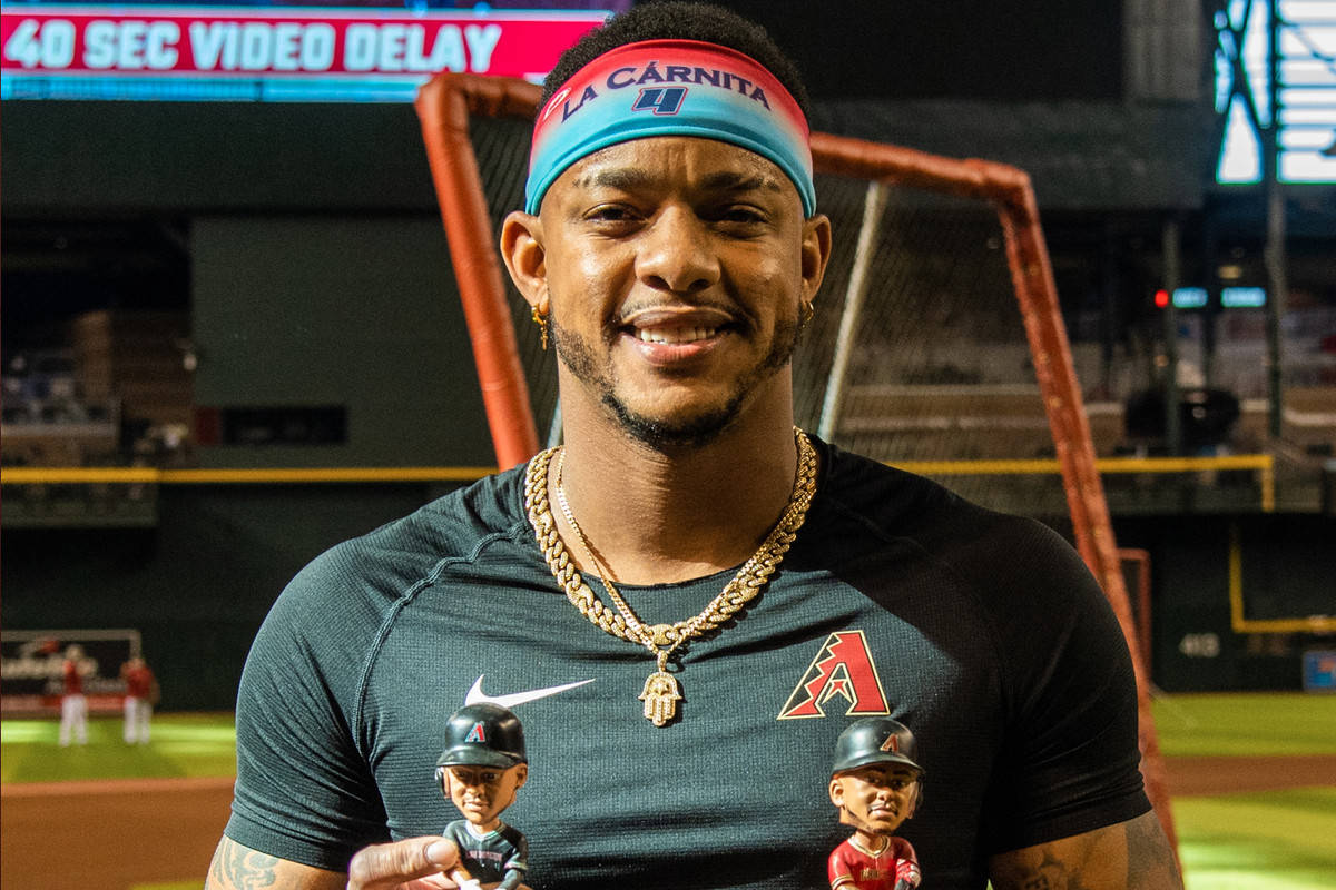 Ketel Marte, bobblehead dolls, dark jersey, SD Desktop Wallpaper