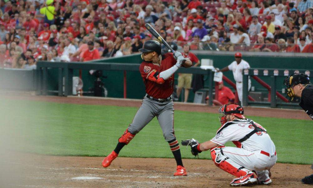 Ketel Marte, grey pants, red and gray, SD Desktop Wallpaper