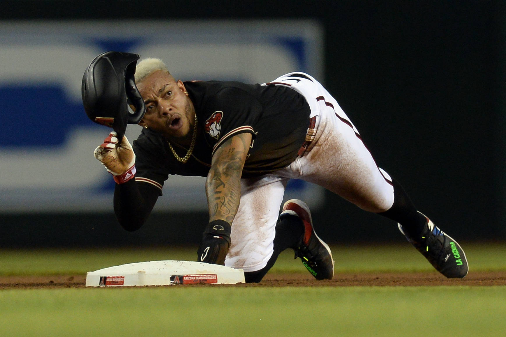 Ketel Marte, home base, stadium lights, HD Desktop Wallpaper