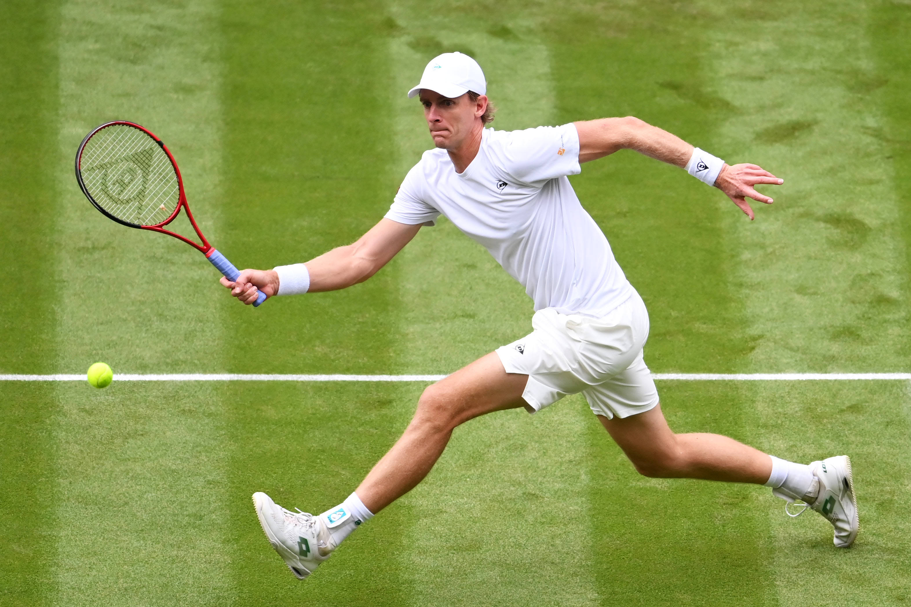 Kevin Anderson, tennis player, white gear, 2K Desktop Wallpaper