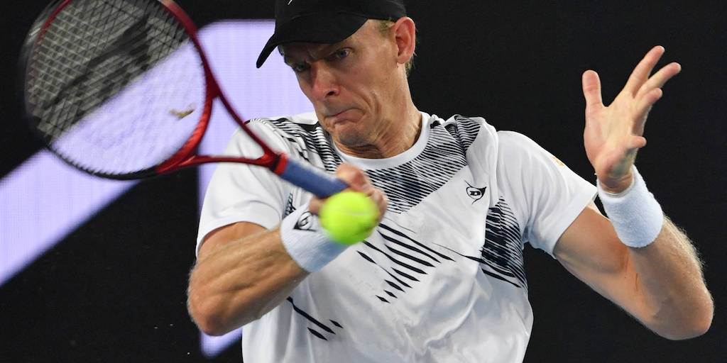 Kevin Anderson, tennis player, racket, SD Desktop Wallpaper