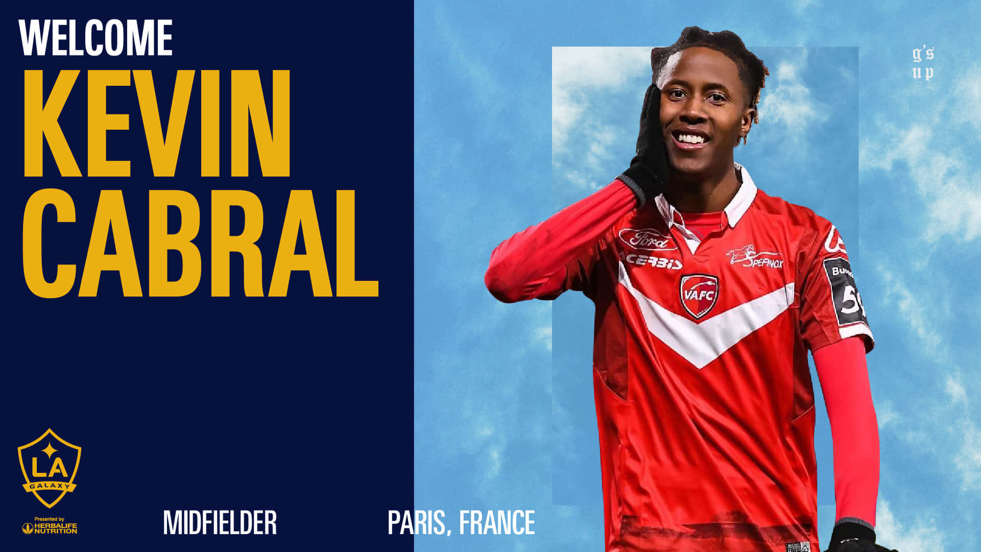 Kevin Cabral, LA Galaxy, red LA Galaxy jersey, Full HD Desktop Wallpaper