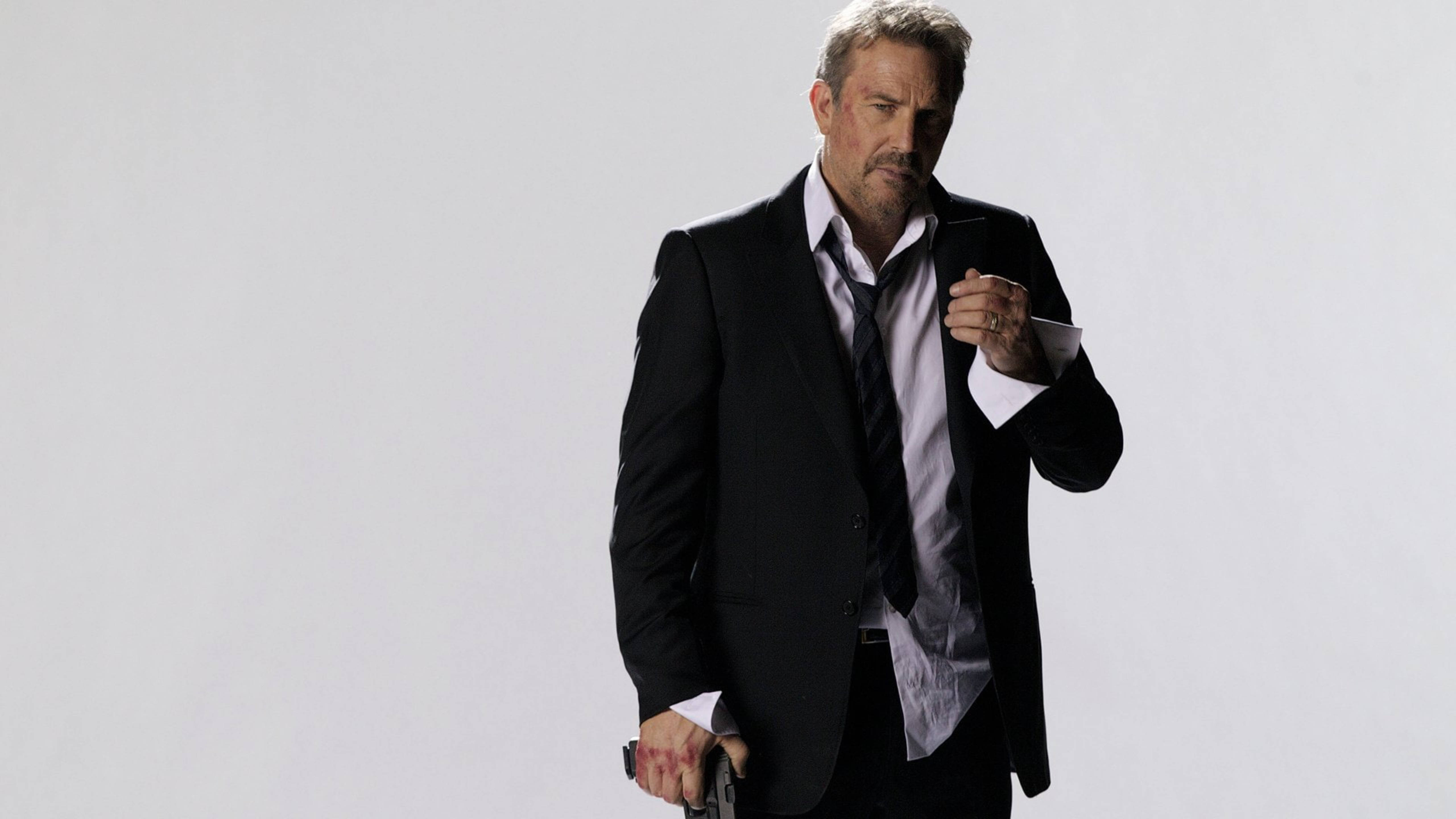Kevin Costner, 3 Days to Kill, black suit, 5K Desktop Wallpaper