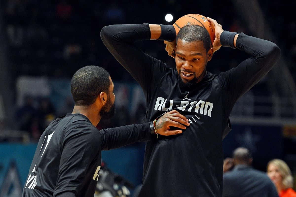 Kevin Durant, Nets, black All-Star jerseys, SD Desktop Wallpaper