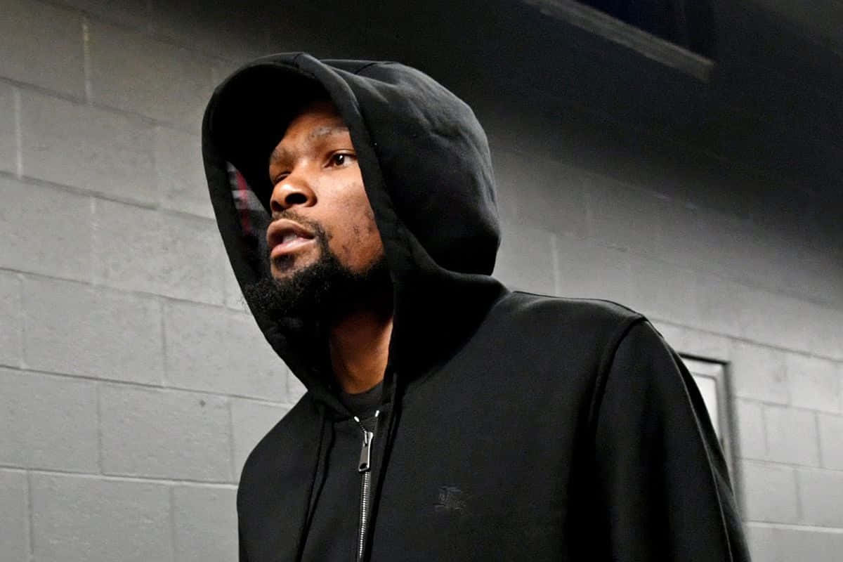 Kevin Durant, Nets, black hoodie, SD Desktop Wallpaper