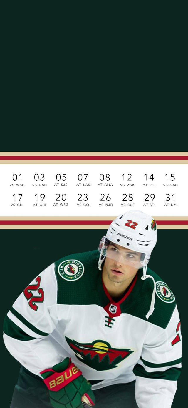 Kevin Fiala, number 22, green and white uniform, HD Phone Wallpaper