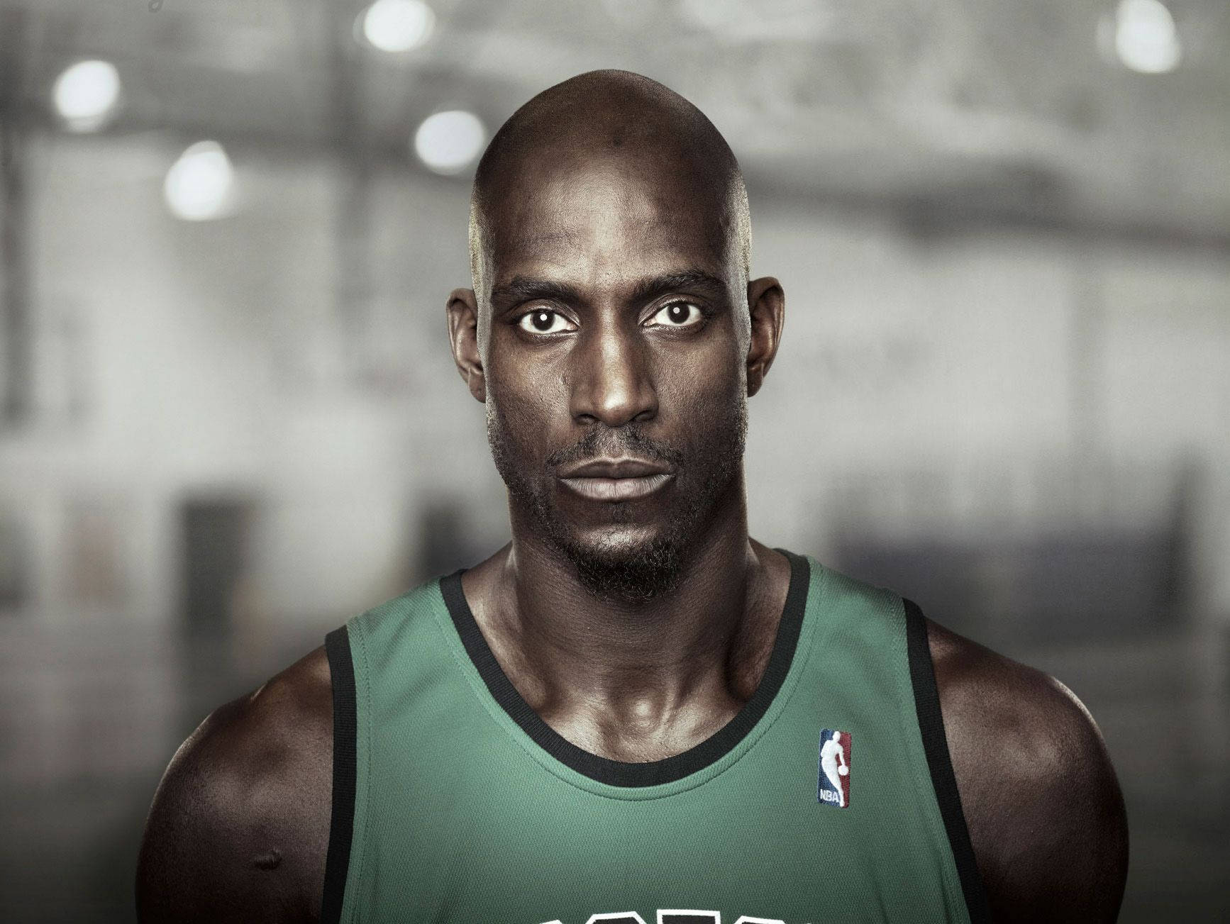Kevin Garnett, green jersey, gym setting, HD Desktop Wallpaper