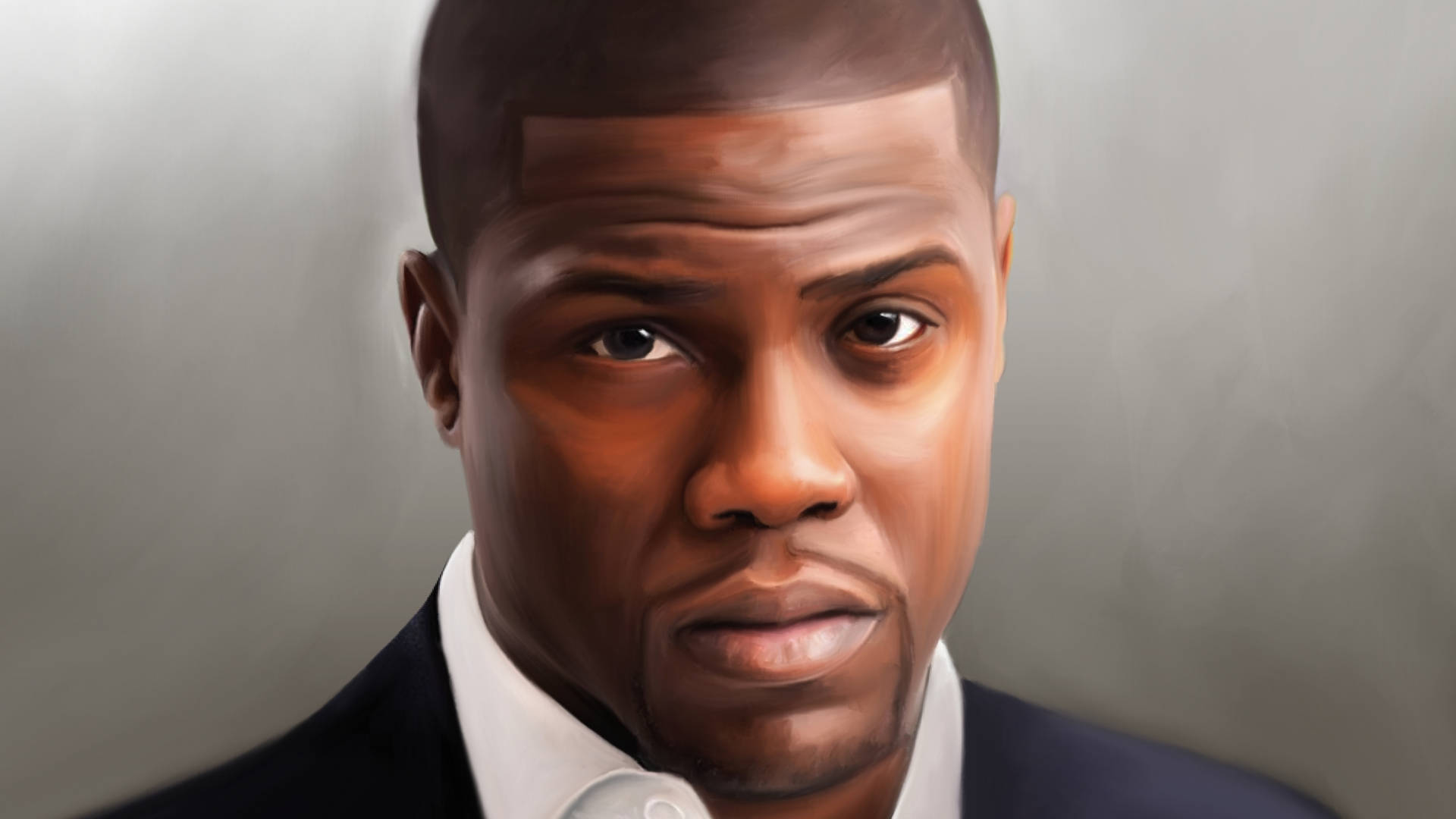 Kevin Hart, digital artwork, suit, Full HD Desktop Wallpaper