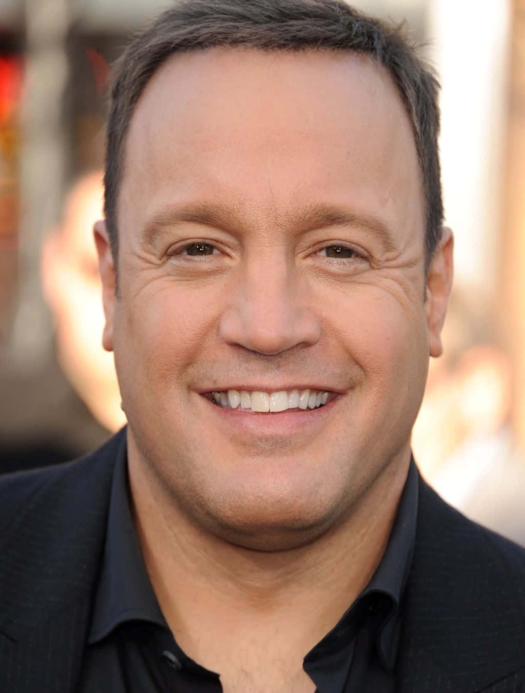 Kevin James, black suit, black shirt, HD Phone Wallpaper