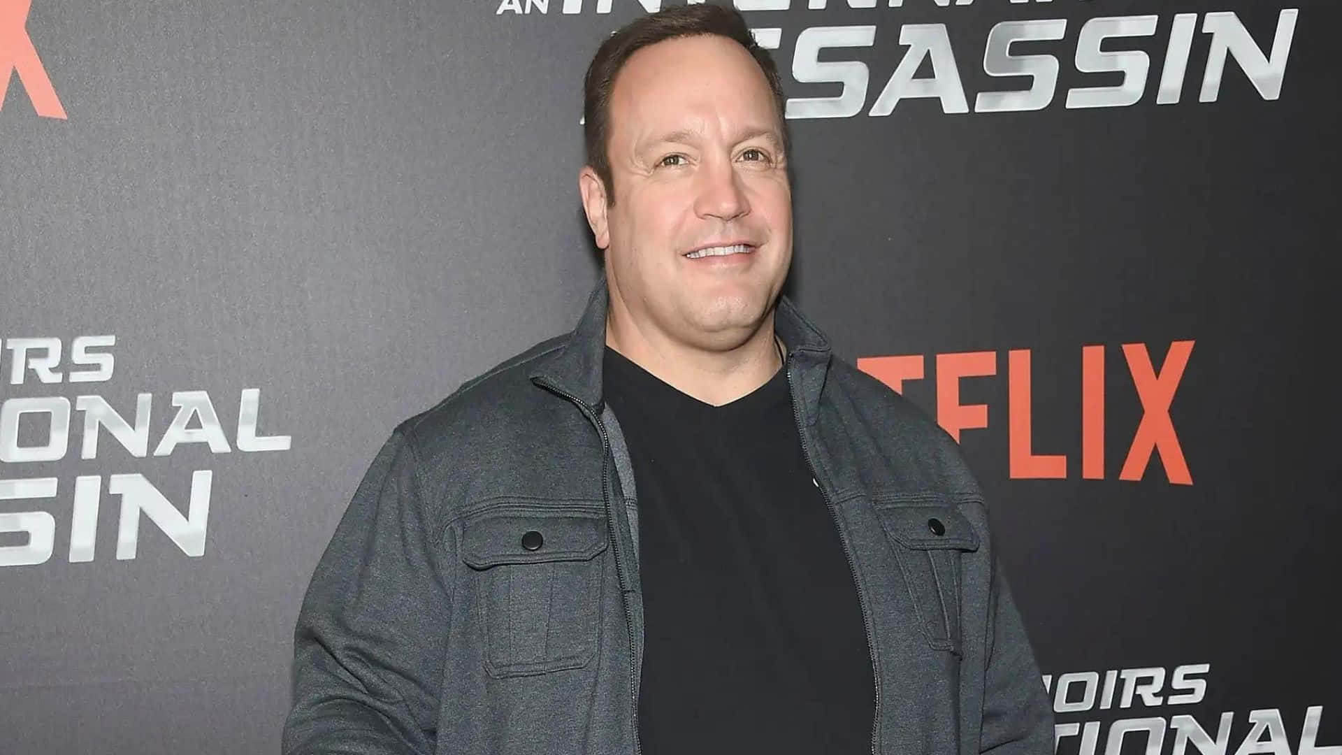 Kevin James, gray jacket, black shirt, Full HD Desktop Wallpaper