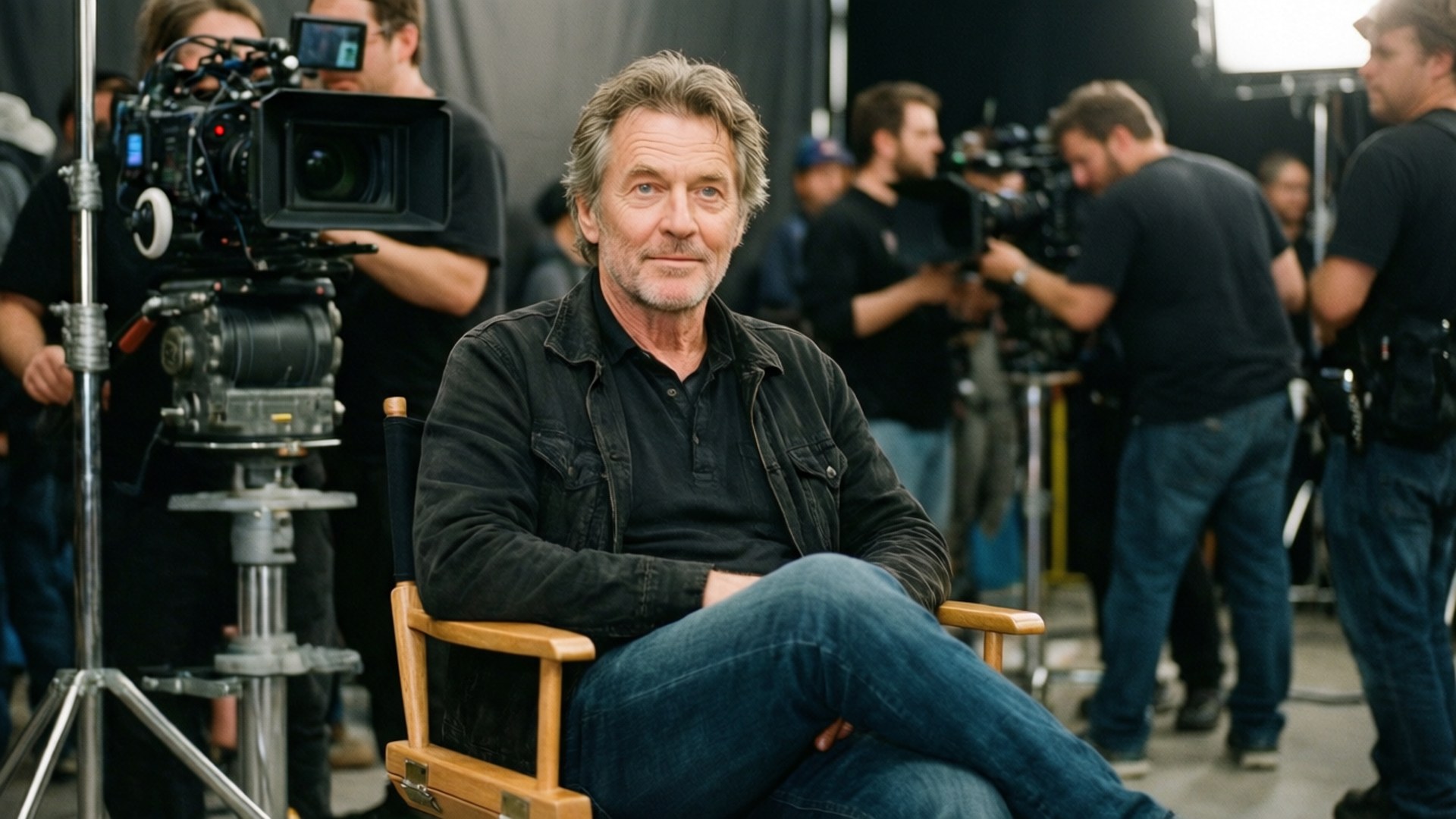 Kevin Kline, film set, director's chair, Full HD Desktop Wallpaper
