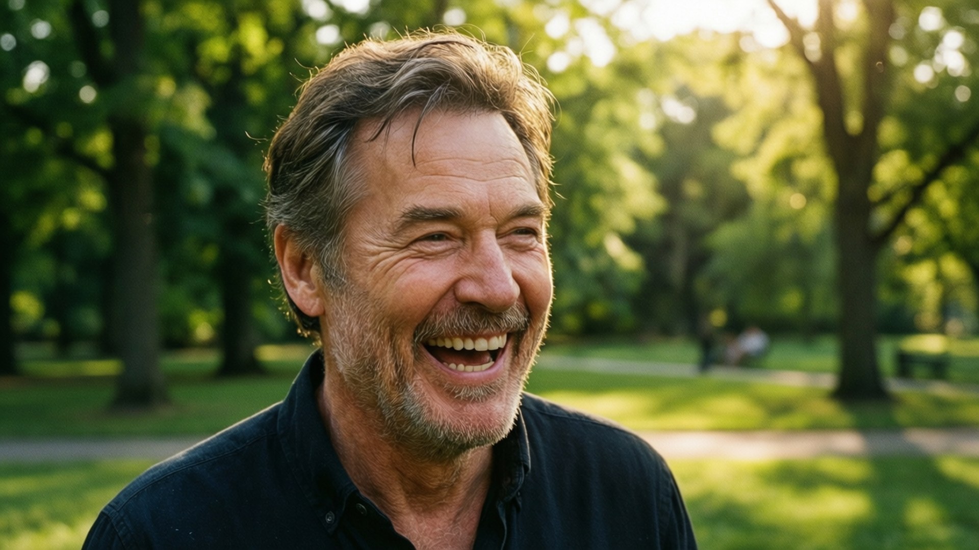 Kevin Kline, golden hour, park, Full HD Desktop Wallpaper