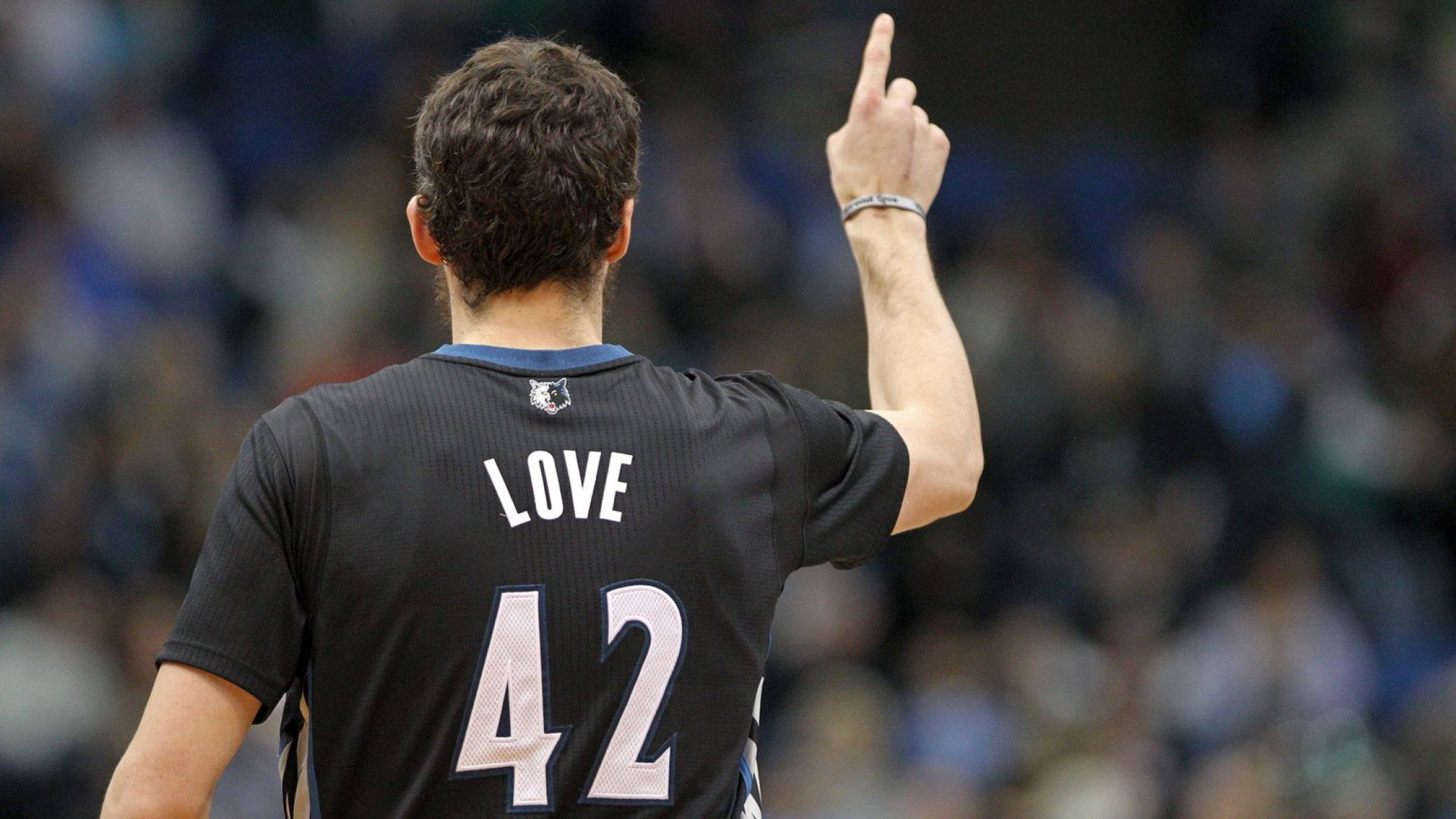 Kevin Love, black jersey, LOVE, Full HD Desktop Wallpaper