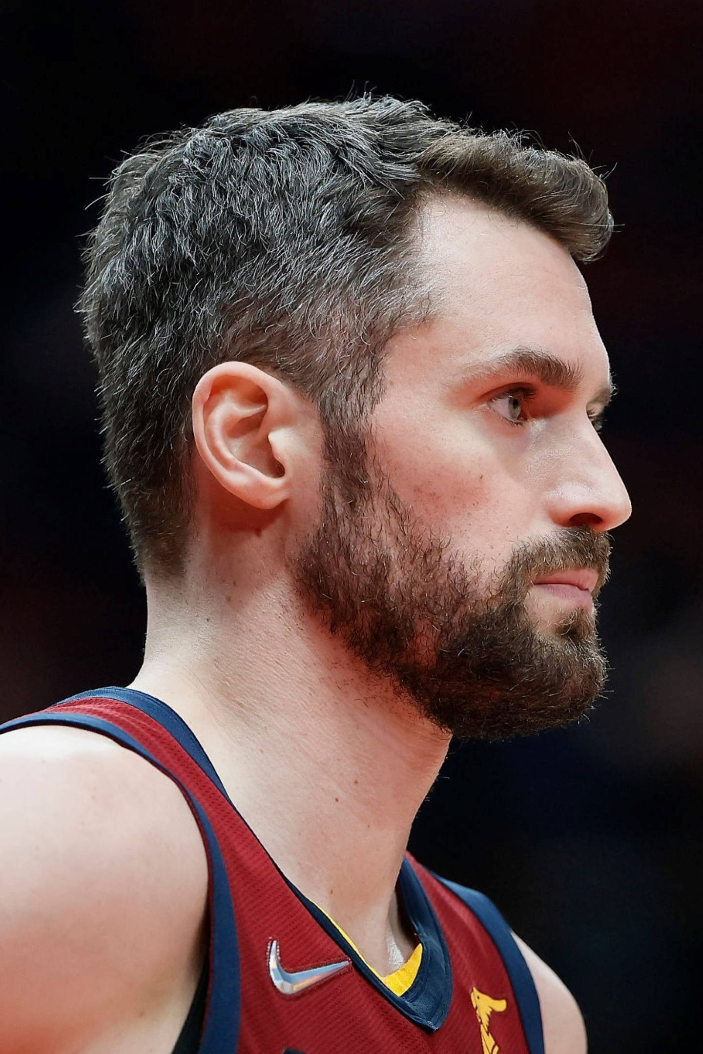 Kevin Love, red jersey, bearded, Full HD Phone Wallpaper