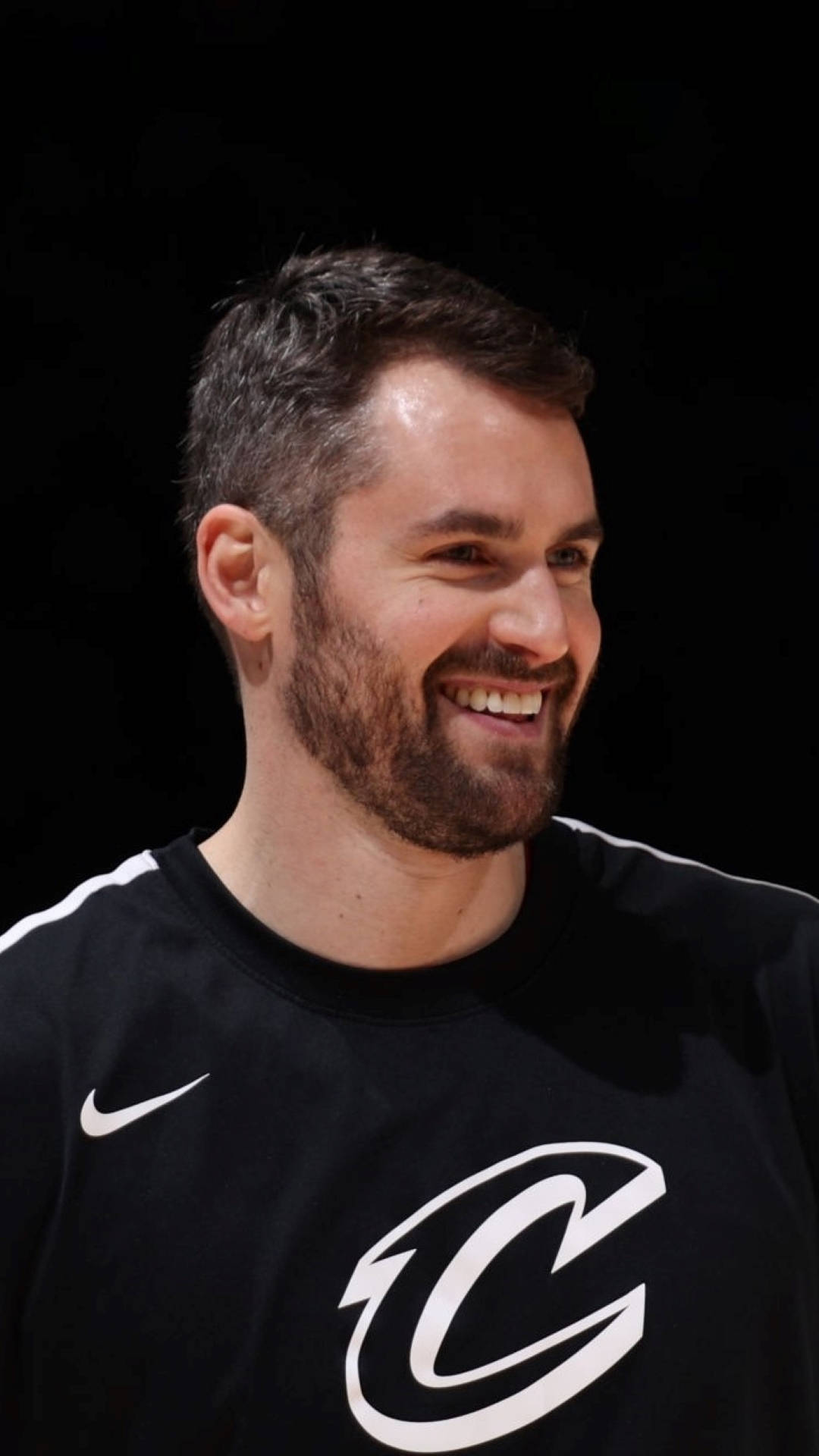 Kevin Love, black Cleveland Cavaliers jersey, beard, Full HD Phone Wallpaper