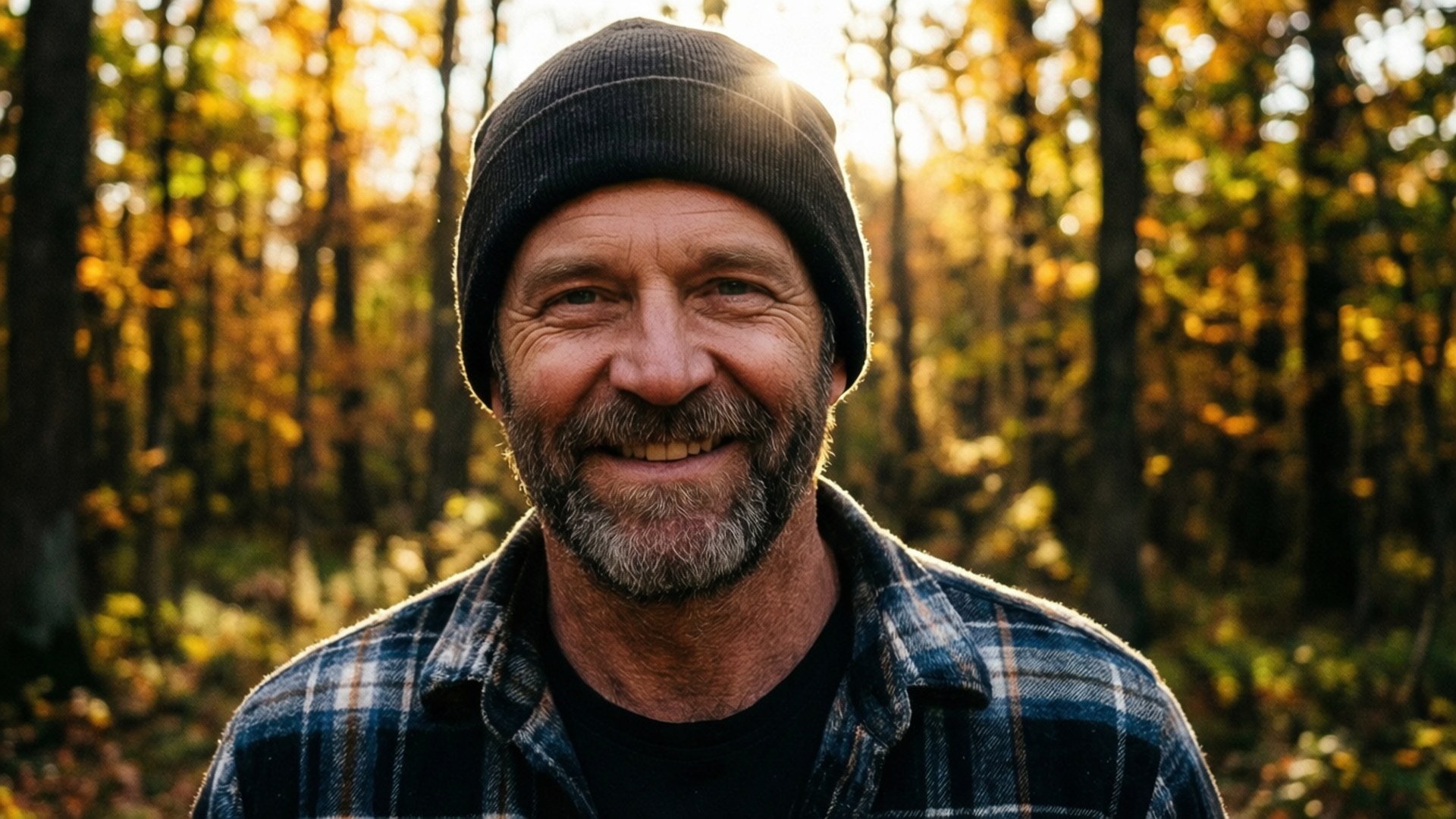 Kevin Pollak, autumn colors, outdoor portrait, Full HD Desktop Wallpaper
