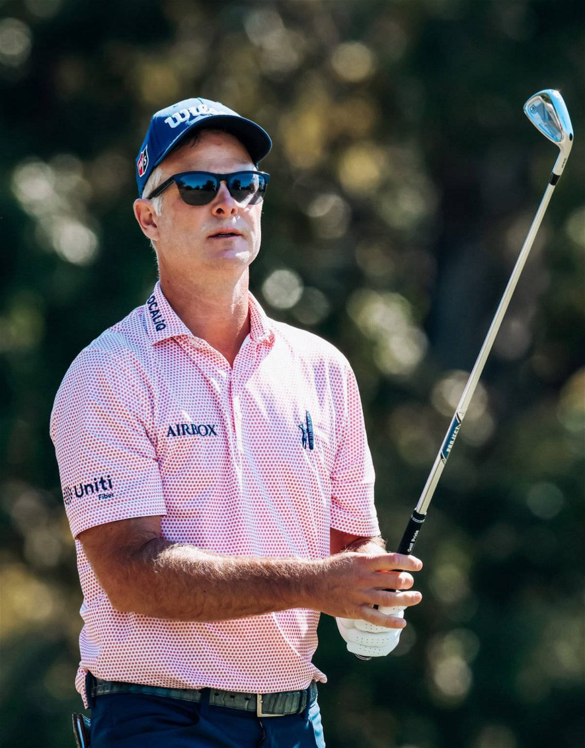Kevin Streelman, pink patterned shirt, blue cap, HD Phone Wallpaper
