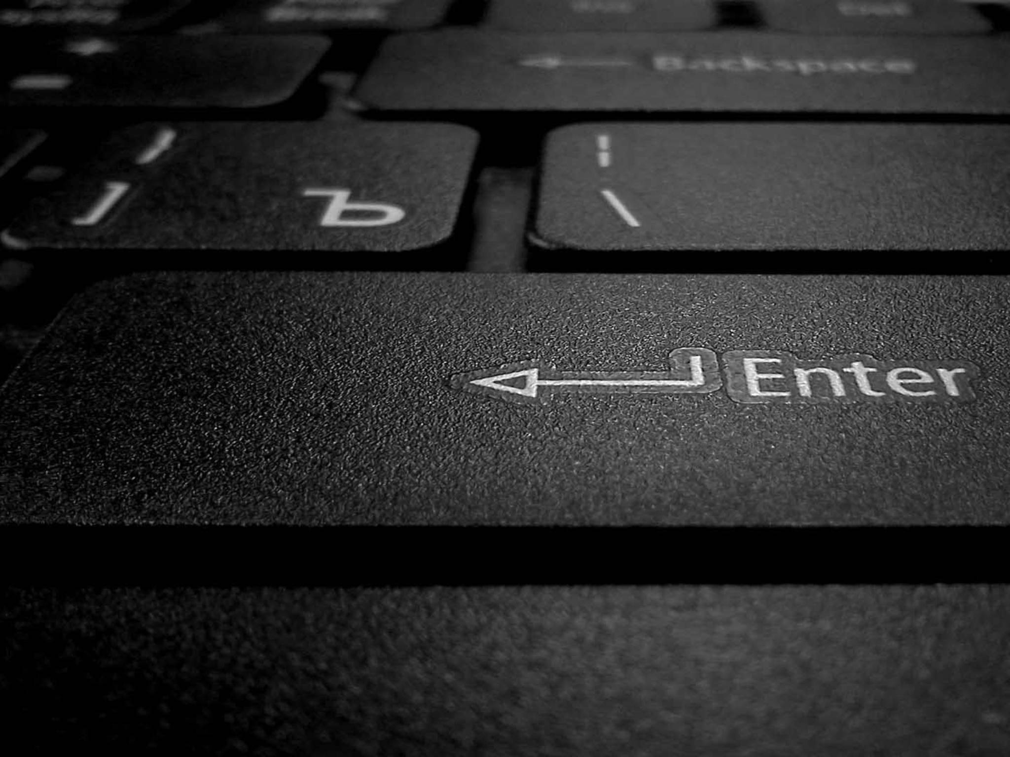 black tablet, Enter key, arrow symbol, Full HD Desktop Wallpaper