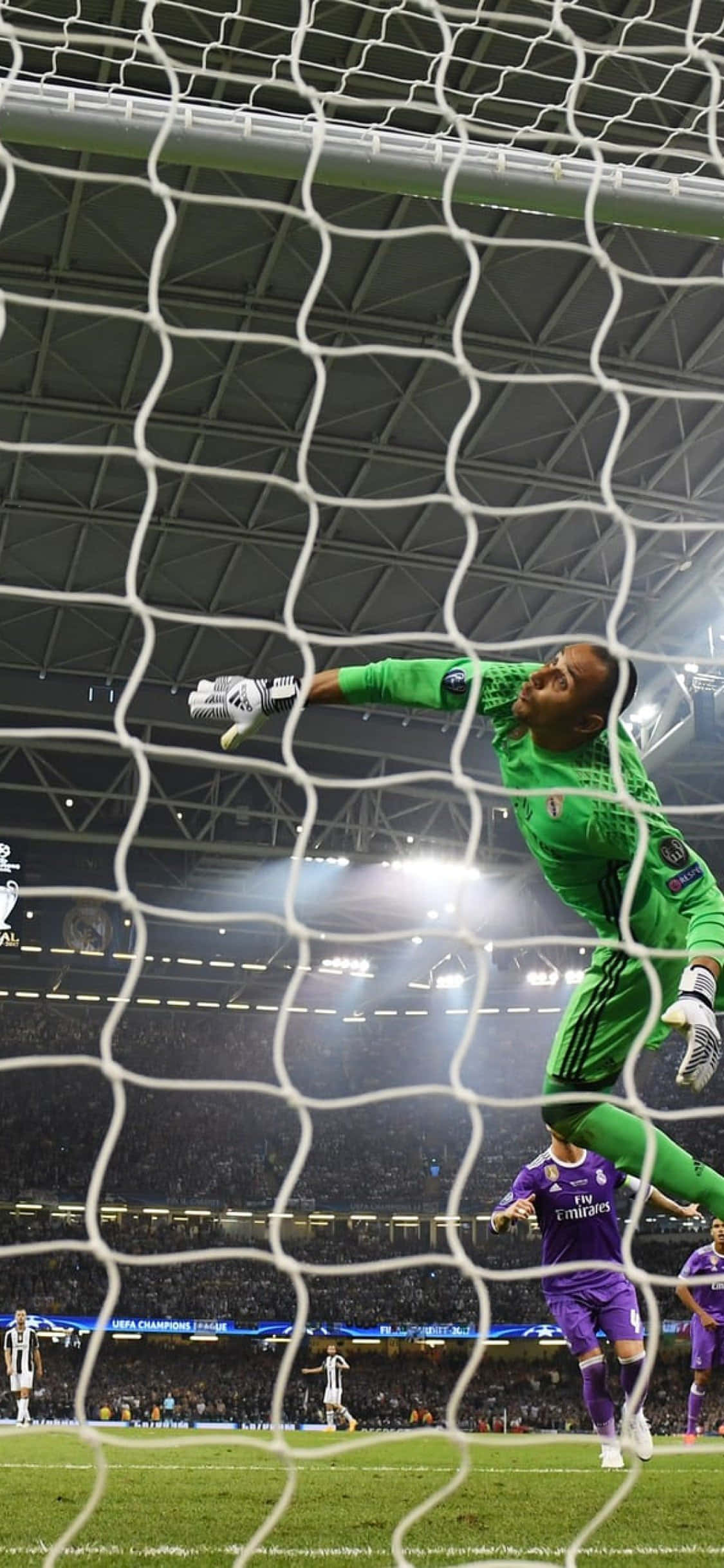 Keylor Navas, green, net, Full HD Phone Wallpaper