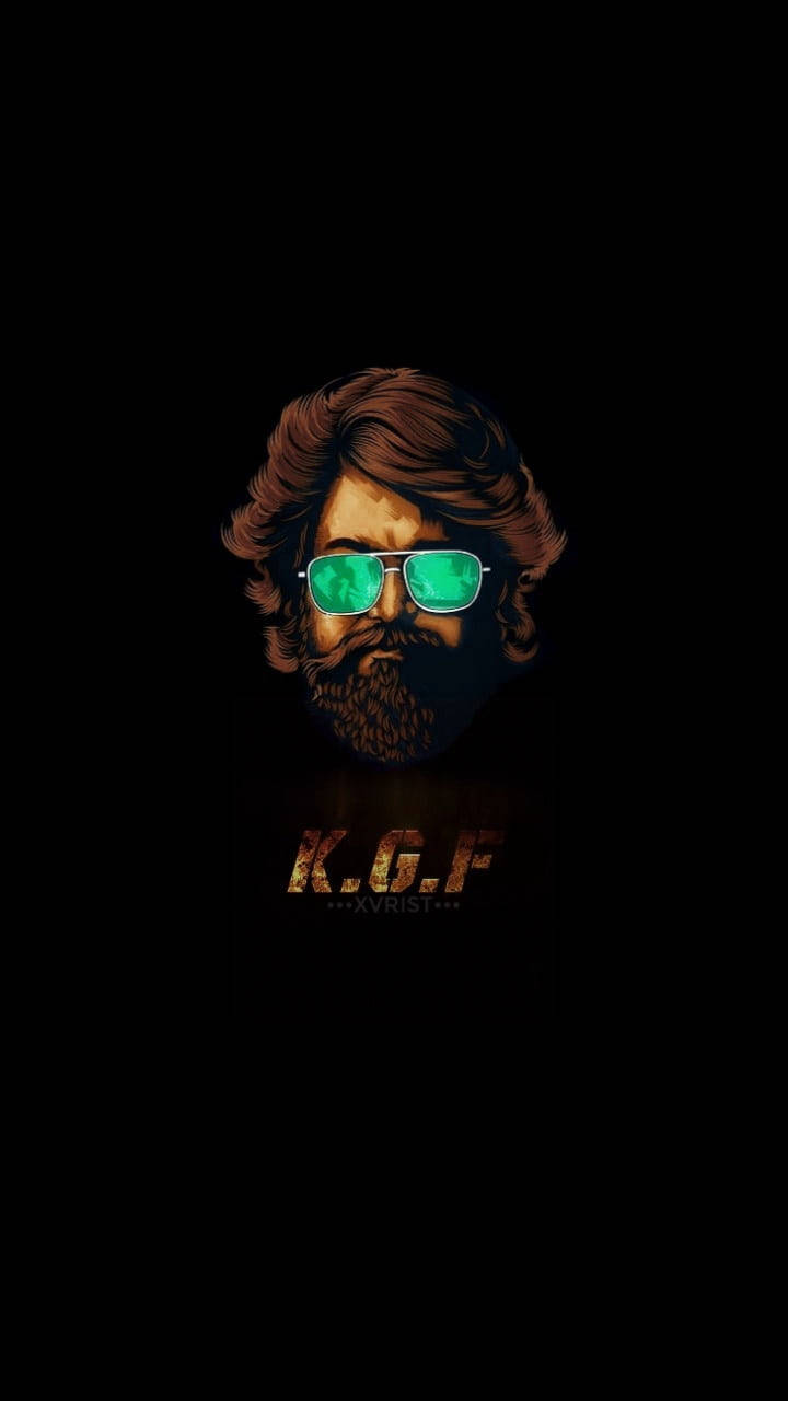 KGF 2, black background, green reflective sunglasses, HD Phone Wallpaper