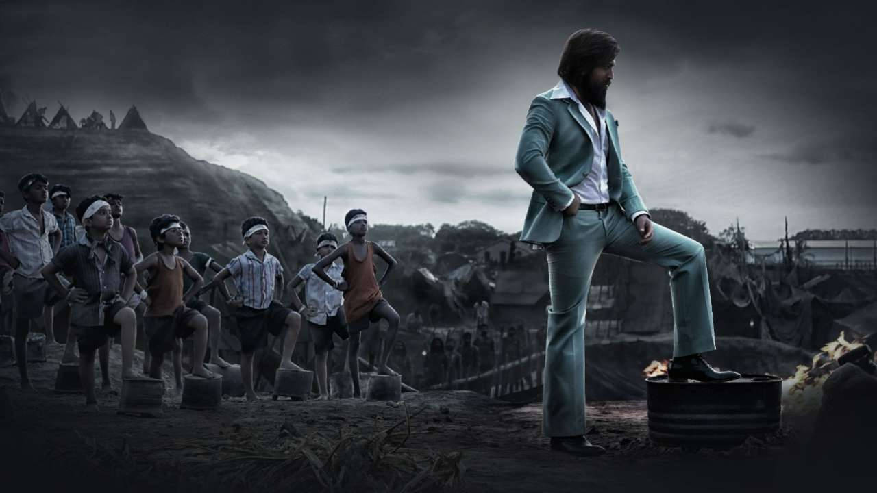 K.G.F 2, teal suit, barrel, HD Desktop Wallpaper