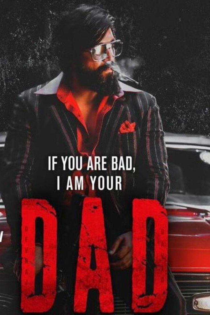 K.G.F 2, red car, bearded man, SD Phone Wallpaper