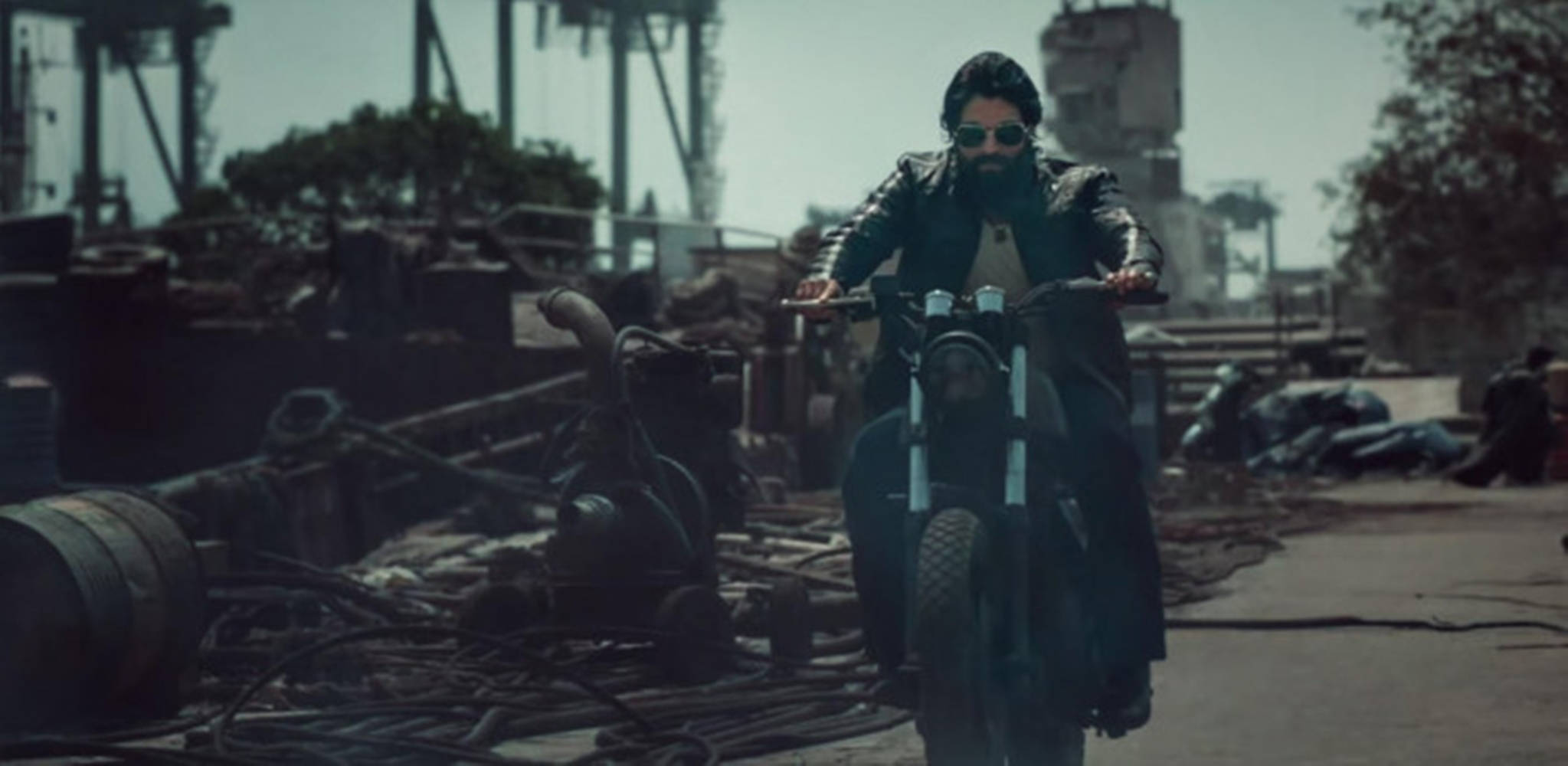 KGF, Bollywood Movie Poster, rugged motorcycle, Full HD Desktop Wallpaper