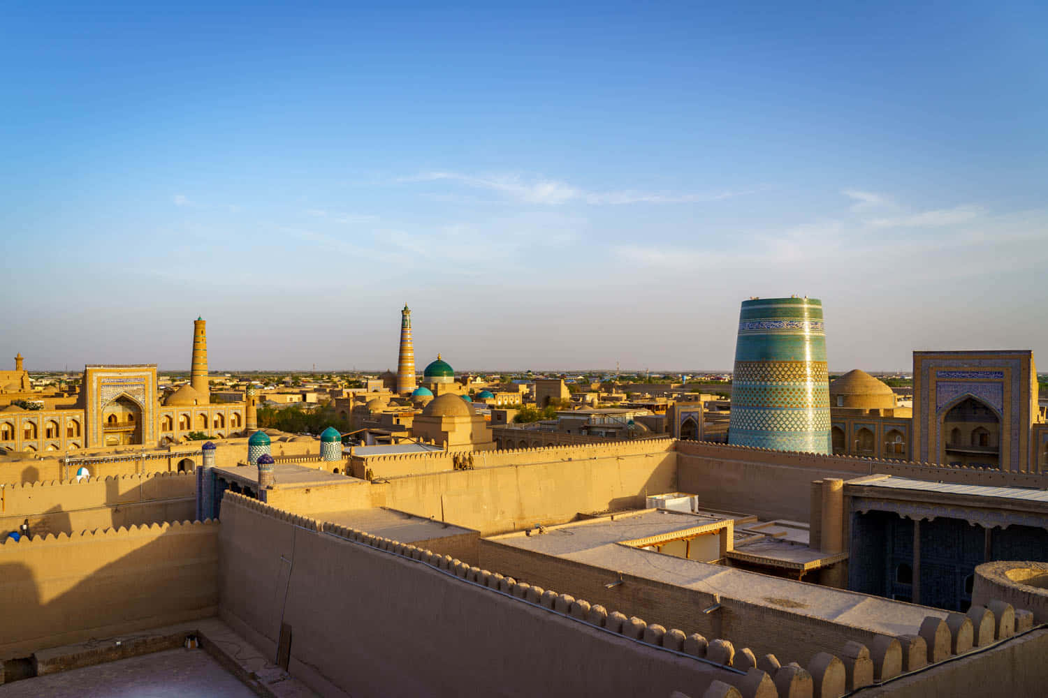 Khiva, afternoon, sunrise, HD Desktop Wallpaper