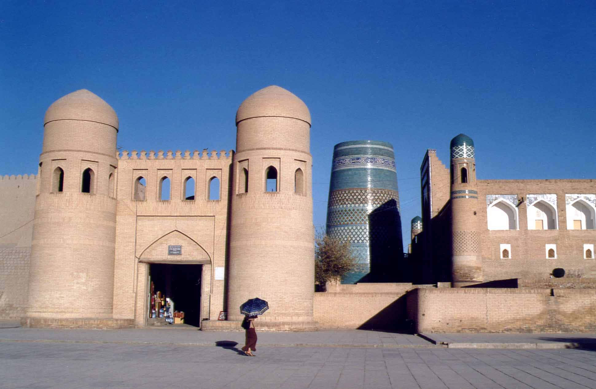 Khiva, towers, minarets, Full HD Desktop Wallpaper