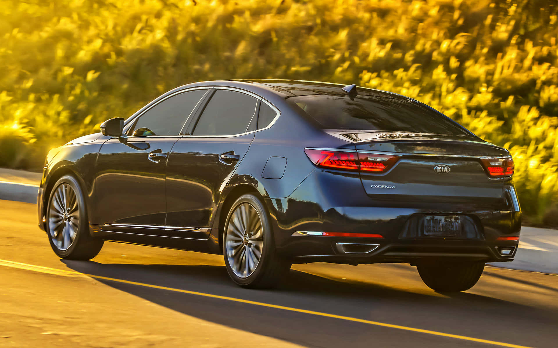 Kia Cadenza, black, sleek, Full HD Desktop Wallpaper
