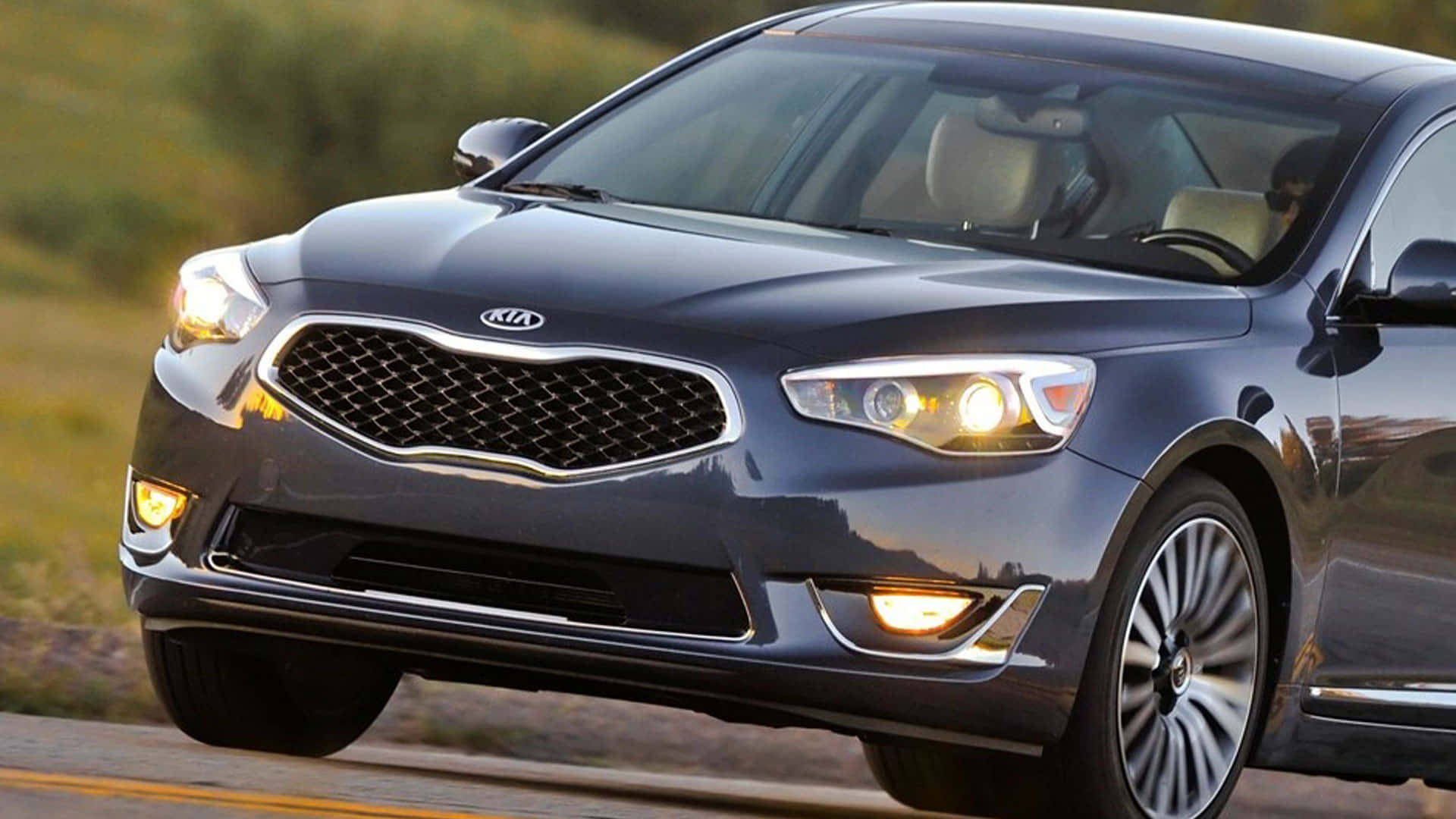Kia Cadenza, 2020 Kia Cadenza, dark blue, Full HD Desktop Wallpaper