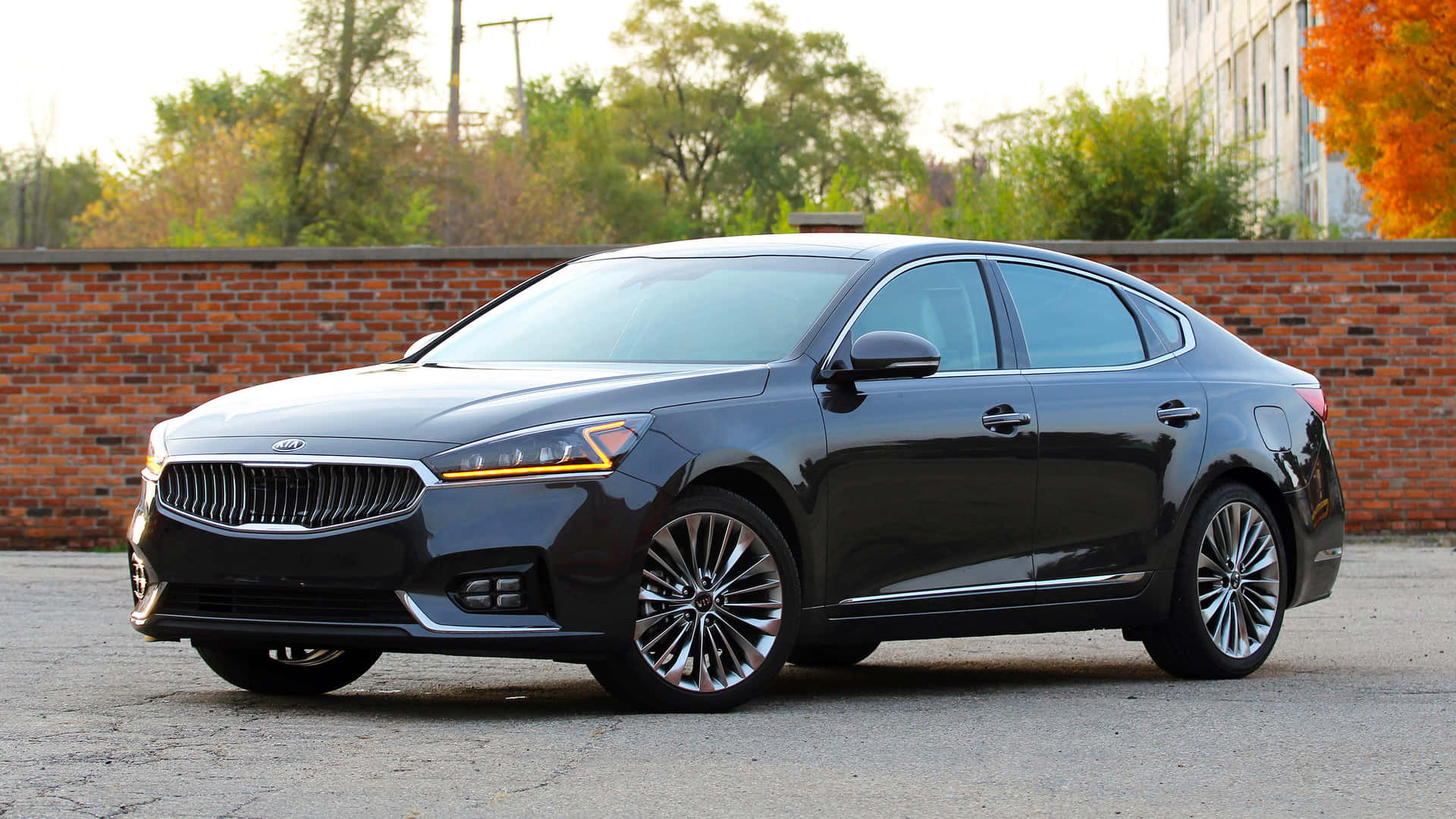 Kia Cadenza, 2020, sleek black, Full HD Desktop Wallpaper