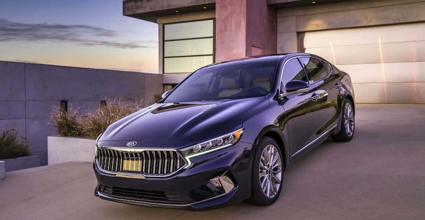 Kia Cadenza, 2021, dark blue, HD Desktop Wallpaper