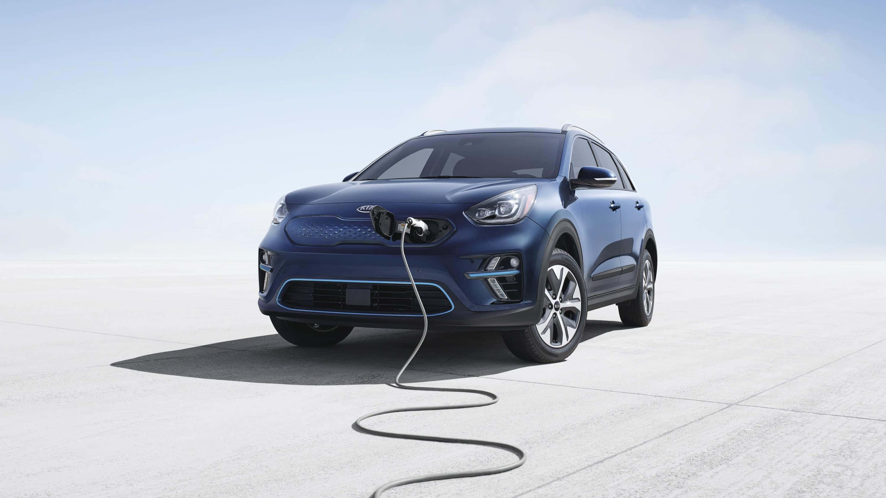 Kia Niro, blue, electric SUV, 2K Desktop Wallpaper