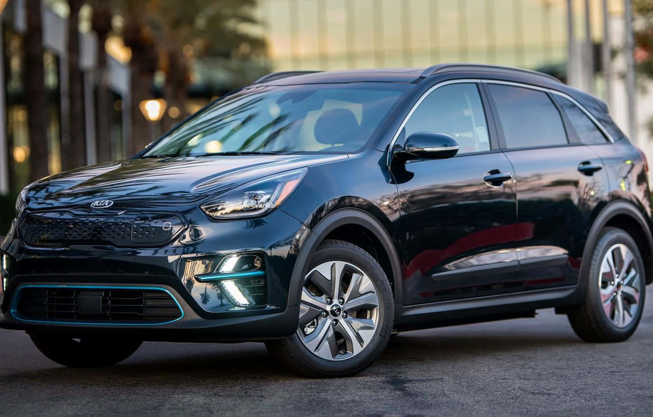 Kia Niro, black, glossy surface, HD Desktop Wallpaper