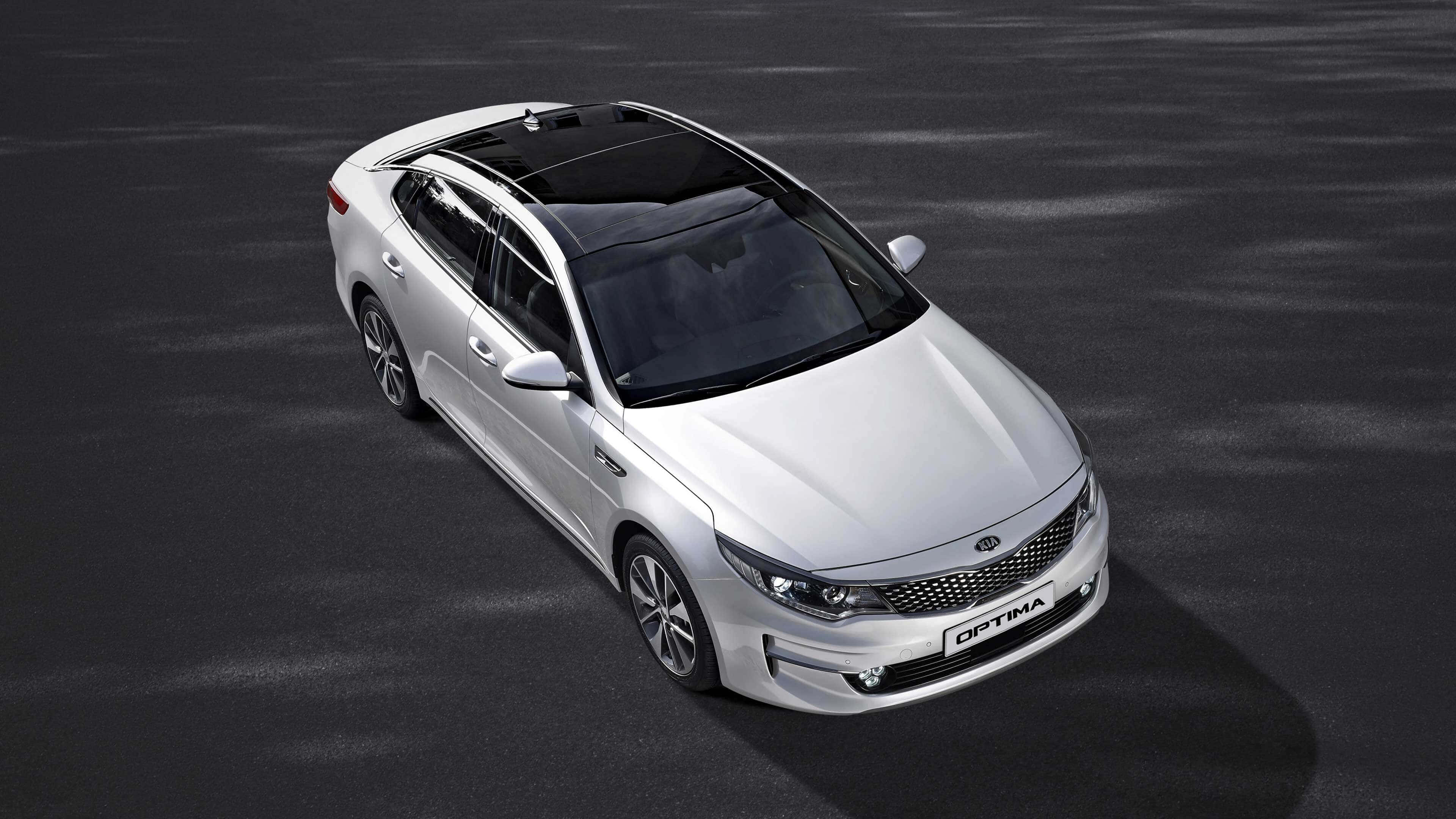 Kia Optima, silver, black roof, 4K Desktop Wallpaper