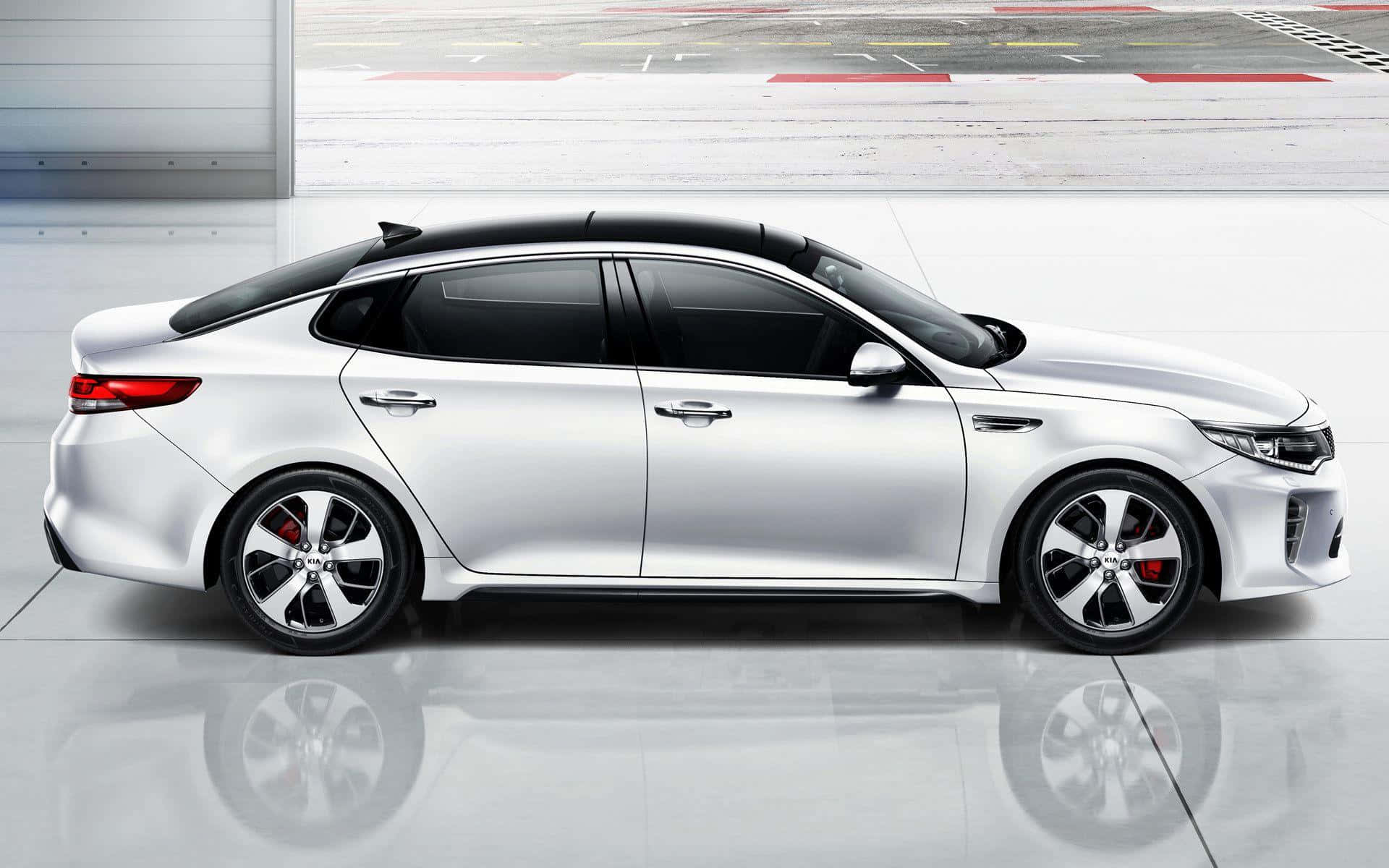 2022 Kia Optima, silver, black roof, Full HD Desktop Wallpaper