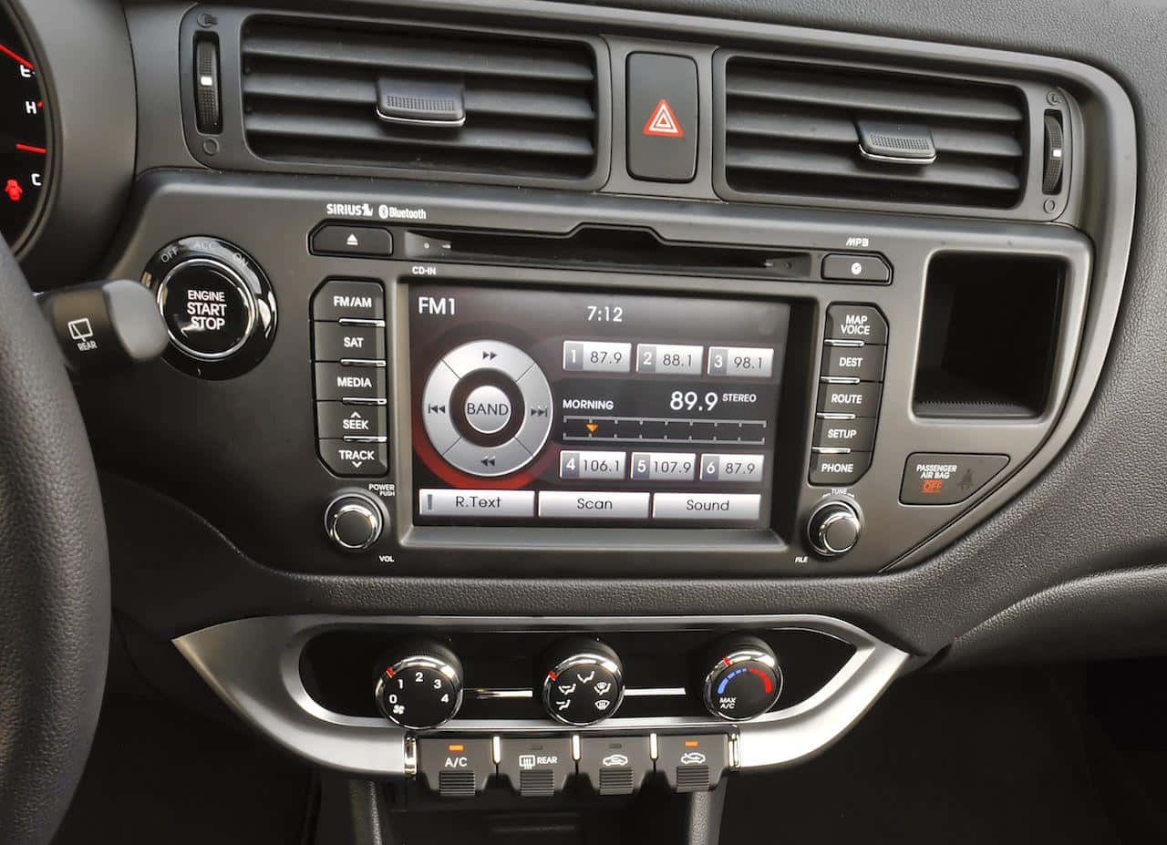 2020 Kia Rio, digital radio display, 89.9 FM, HD Desktop Wallpaper